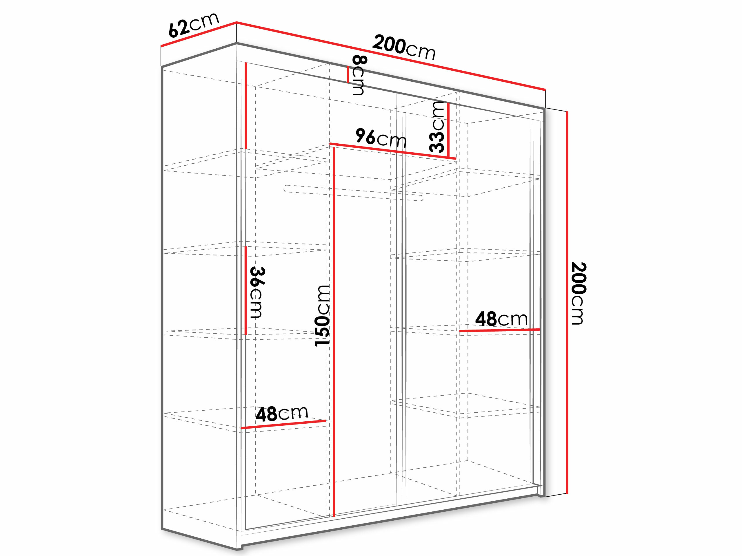 Roupeiro Dover 108 (Carvalho sonoma)