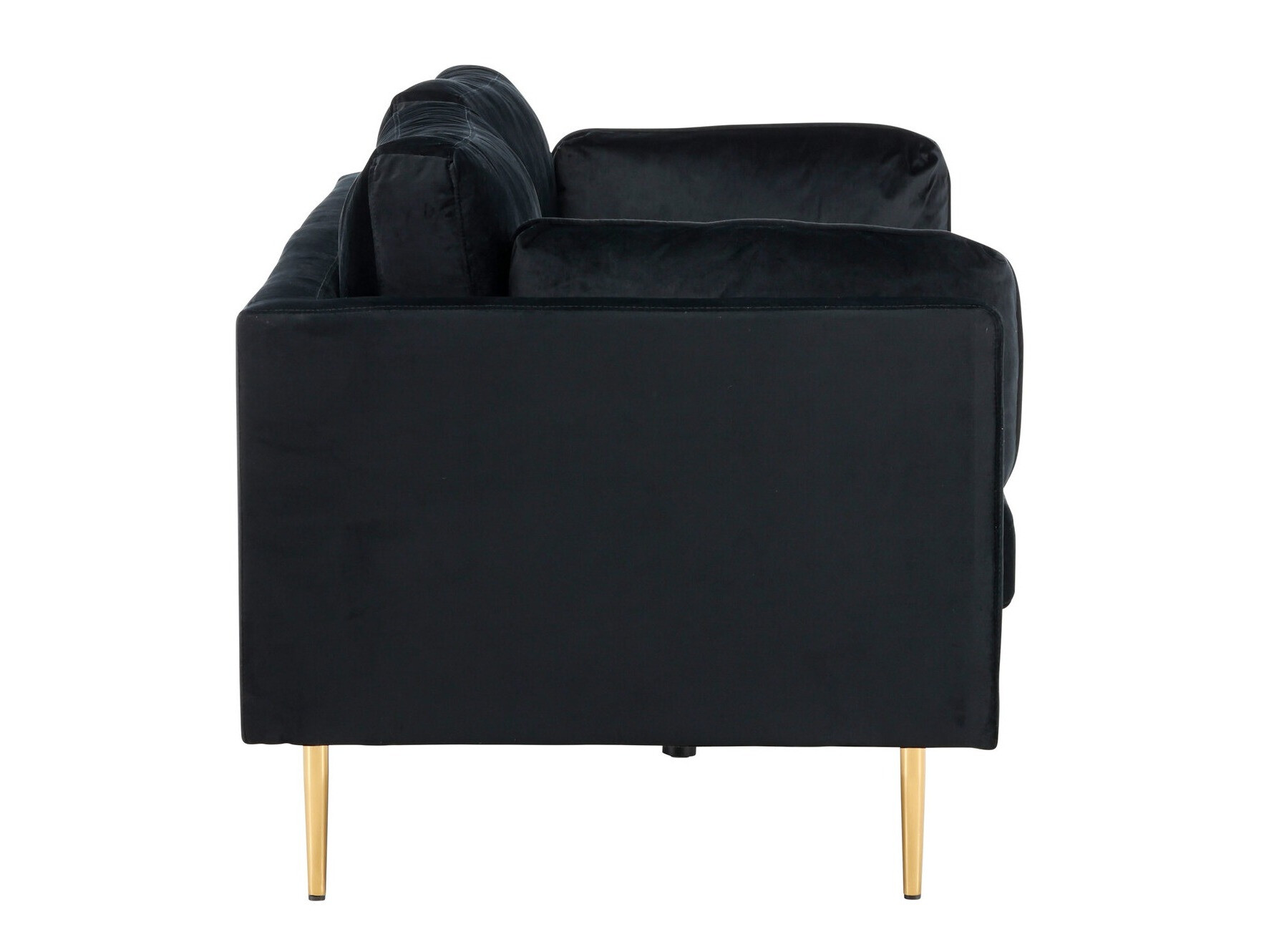 Sofá Dallas 101 (Preto + Dourado)