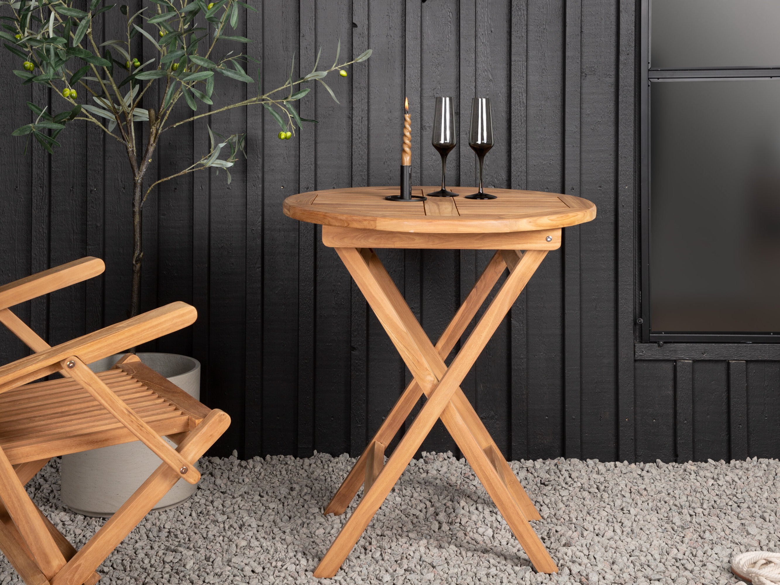 Mesa para o exterior Nunova 127 (Castanho)