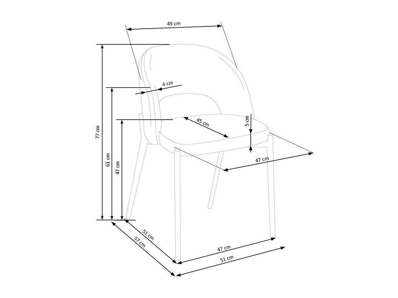 Cadeira Houston Virtus (Bege + Preto)