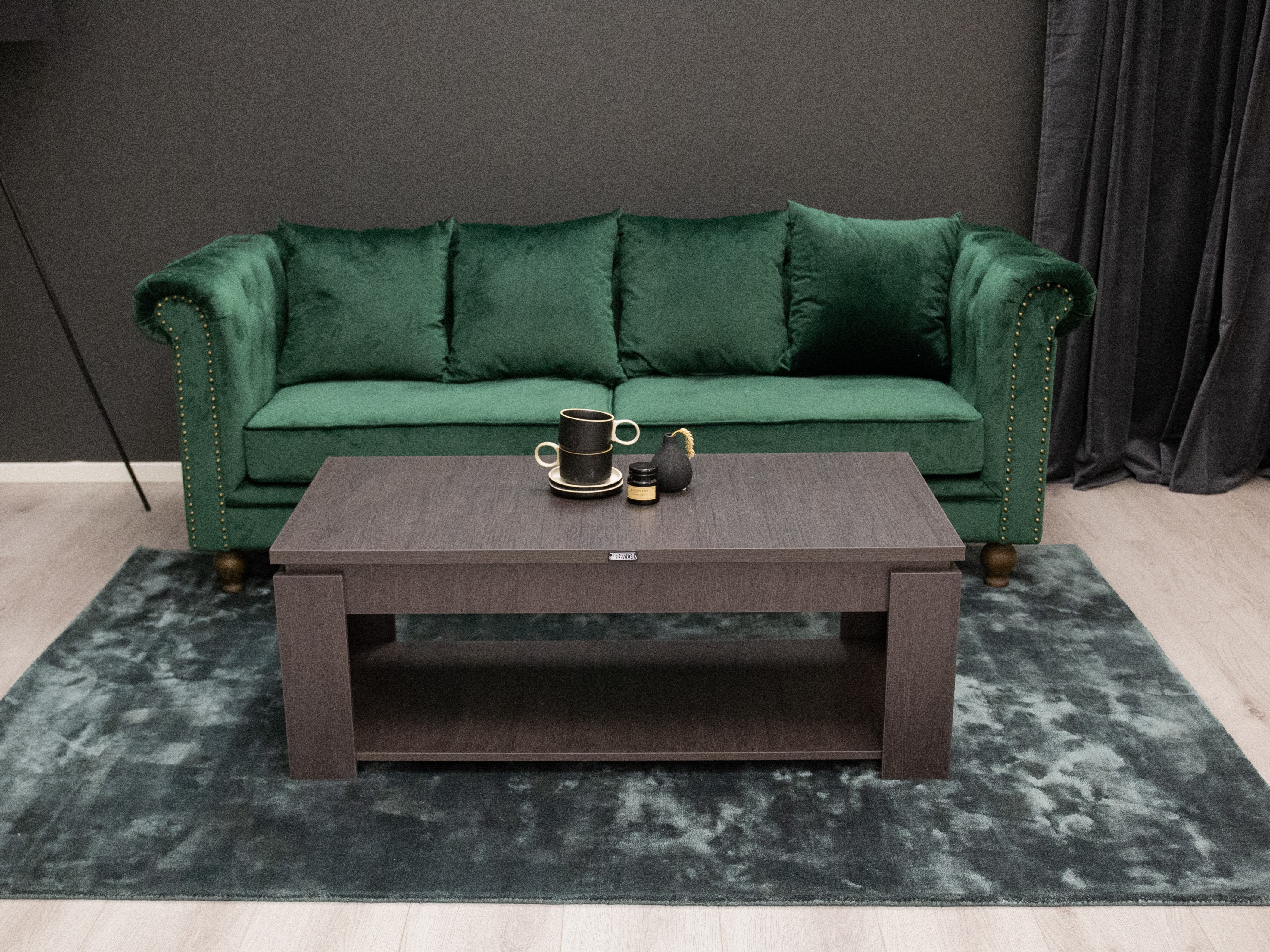Chesterfield sofá Dallas 255 (Verde)