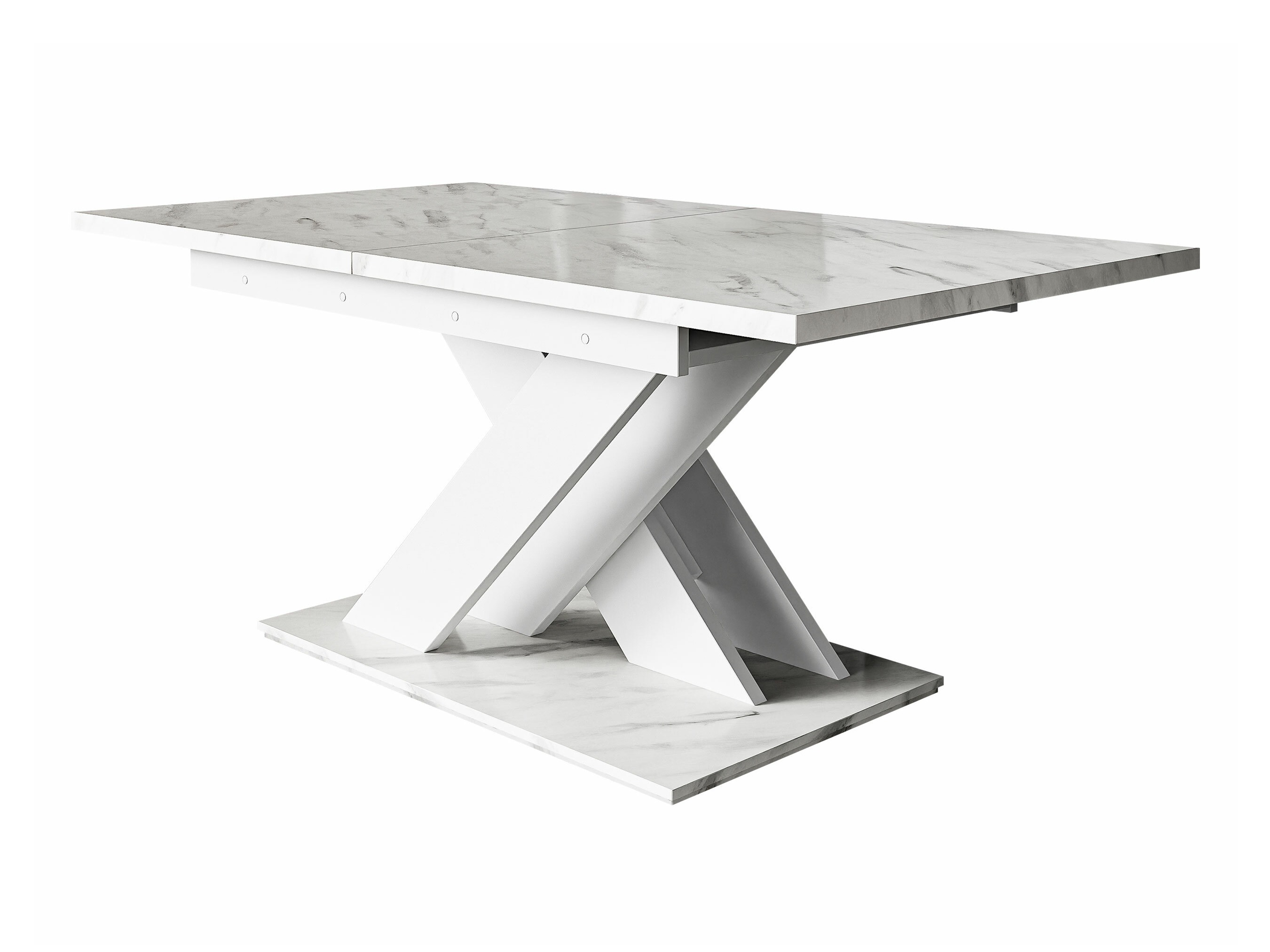 Mesa Decium (Marmore branco + Branco)