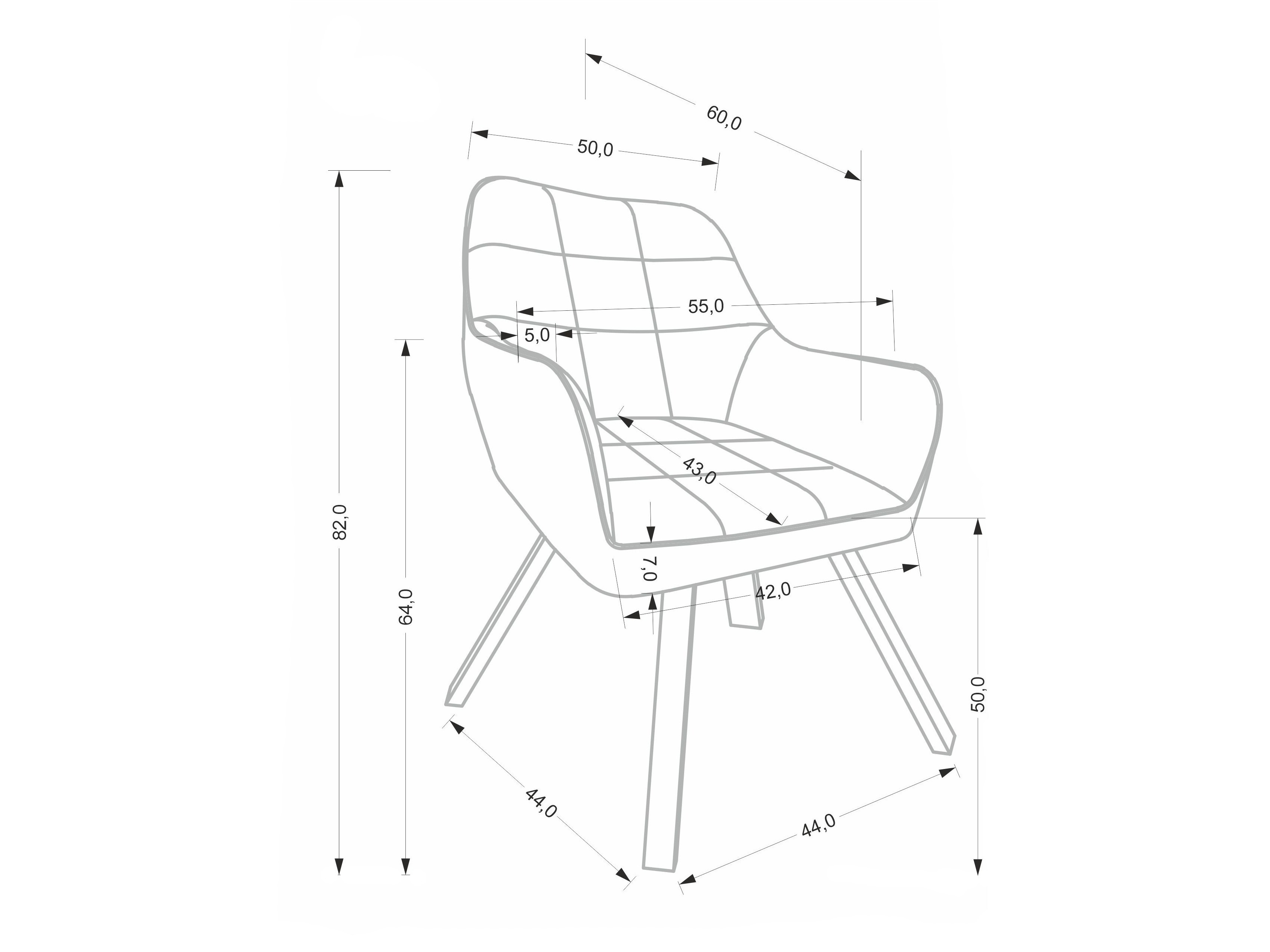 Cadeira Houston 2070 (Cinzento)