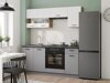 Conjunto de cozinha modular Ati White Grey 117