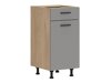 Conjunto de cozinha modular Ati White Grey 117