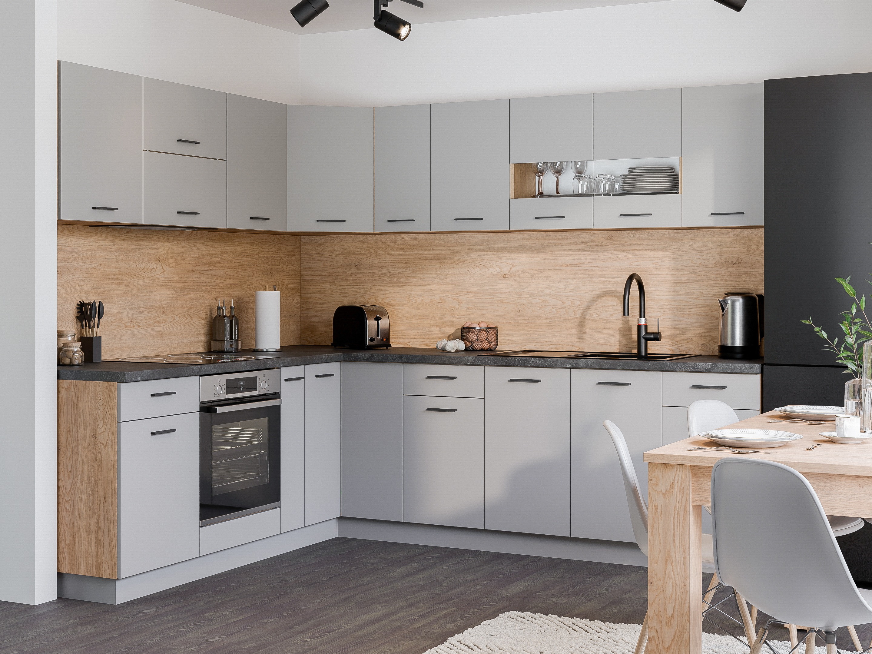 Armário modular suspenso Ati Grey 122