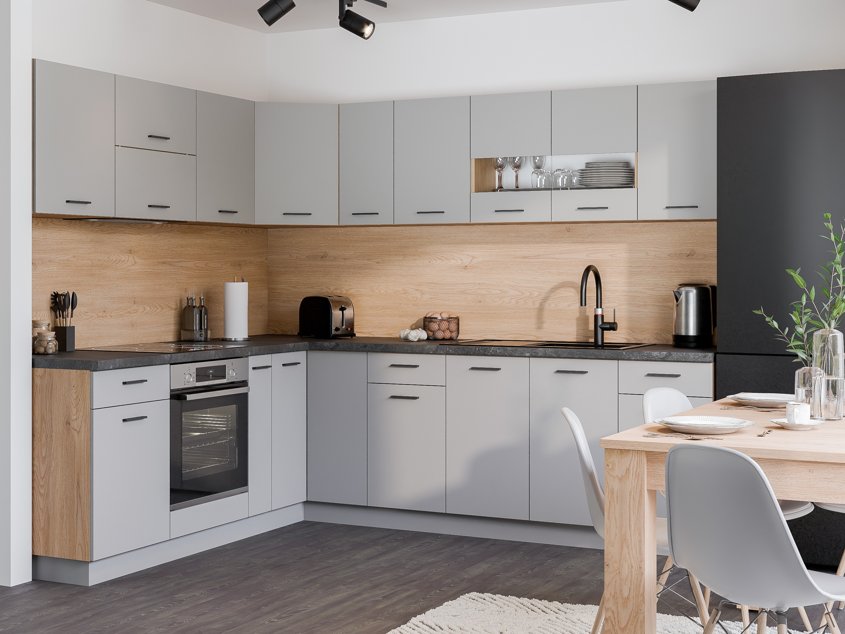 Armário modular suspenso Ati Grey 124