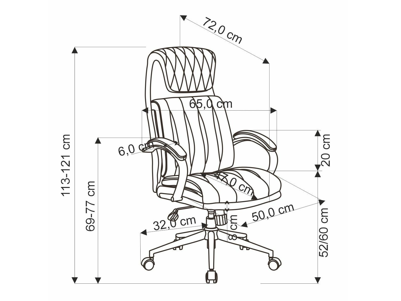 Cadeira de escritório Houston 1606
