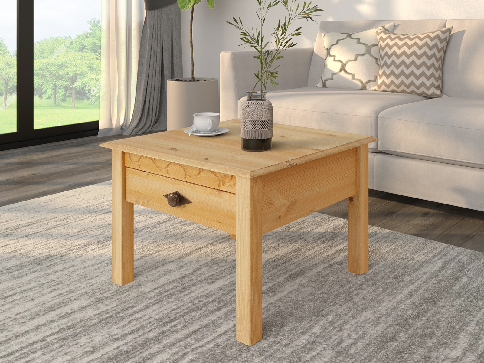 Mesa lateral Denton 516 (Pinheiro)