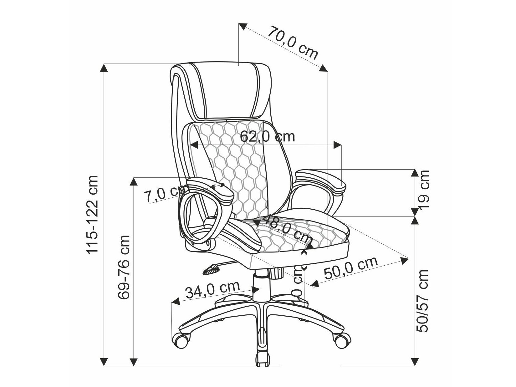 Cadeira de escritório Houston 1608