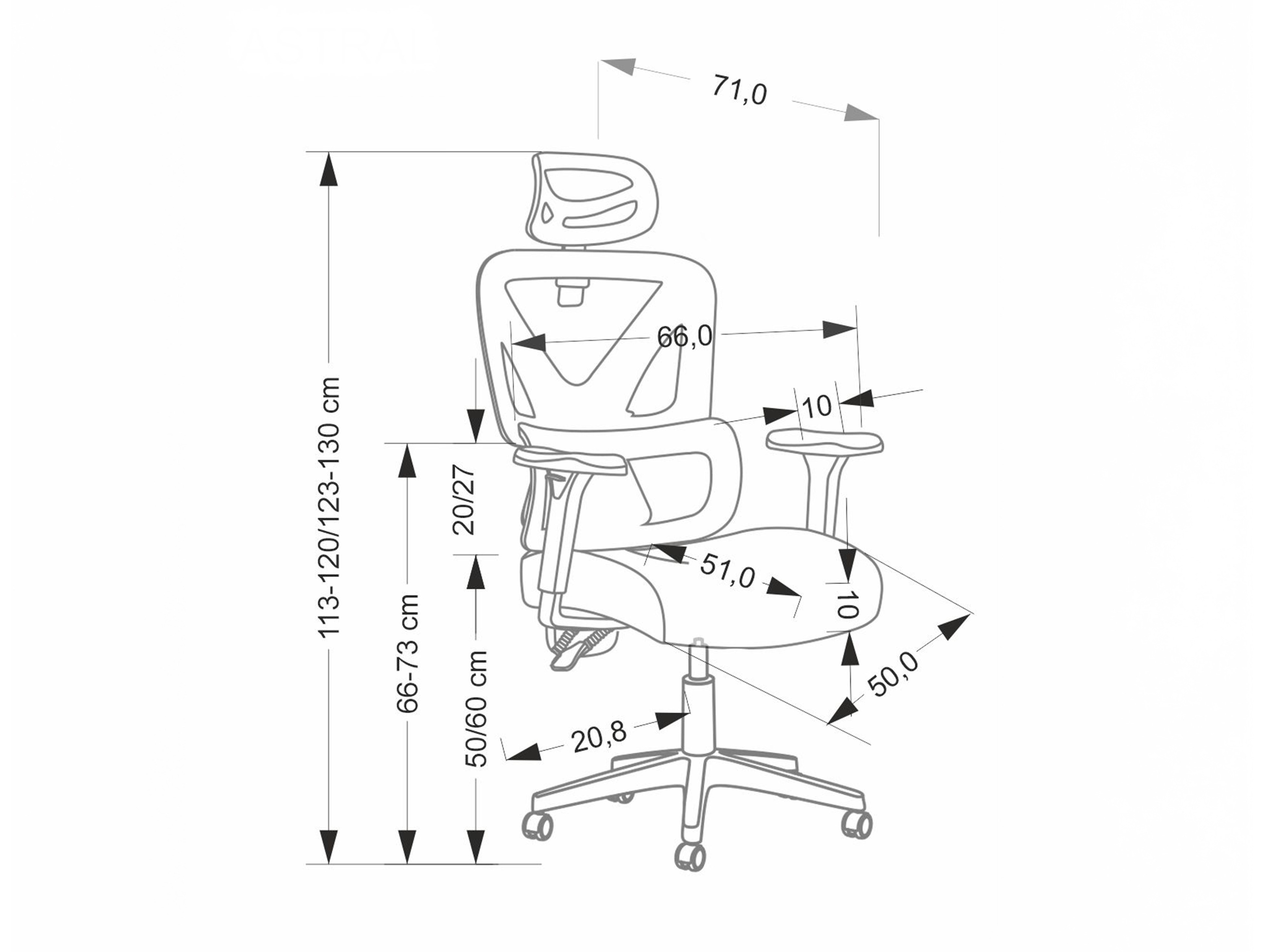 Cadeira de escritório Houston 1903