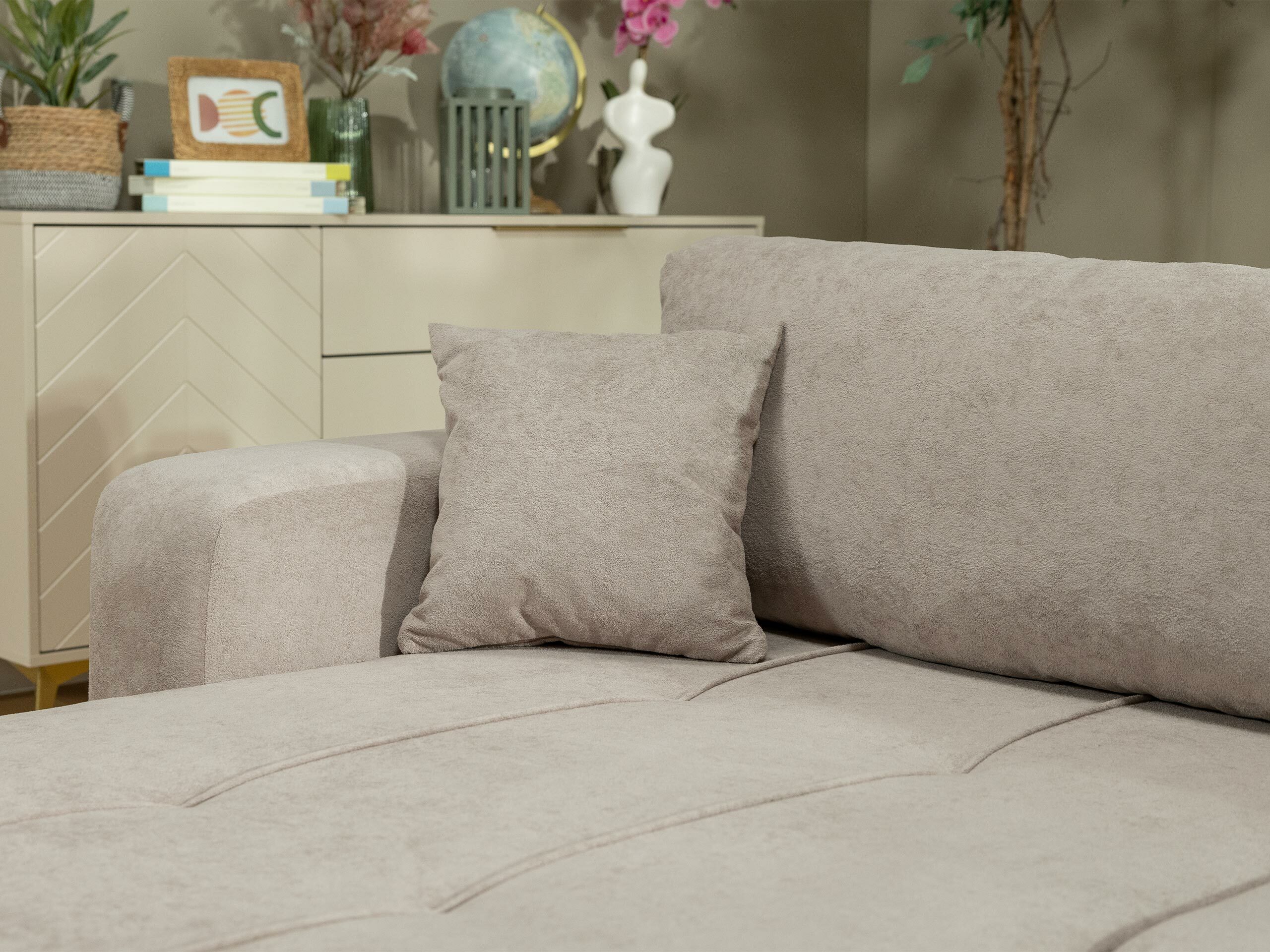 Sofá de canto Comfivo Laurus I (Coral 15)