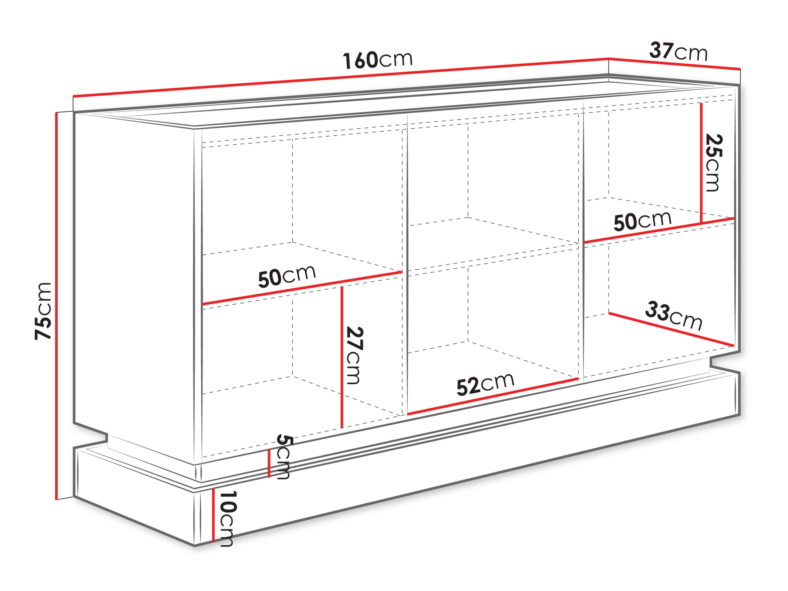 Aparador Comfivo Dalvenu 101 (Castanho claro + Carvalho)