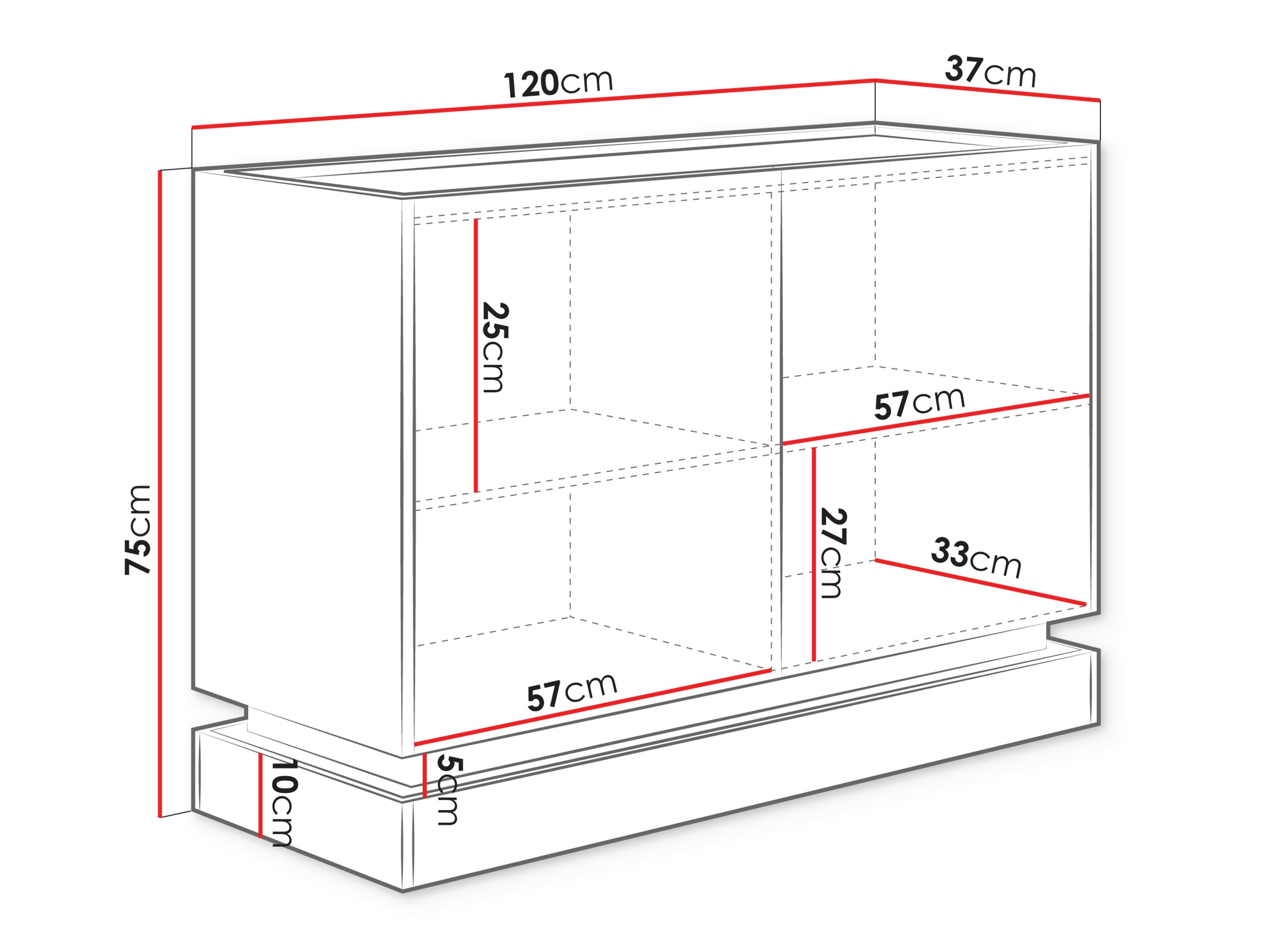 Aparador Comfivo Tilia (Castanho claro + Carvalho)