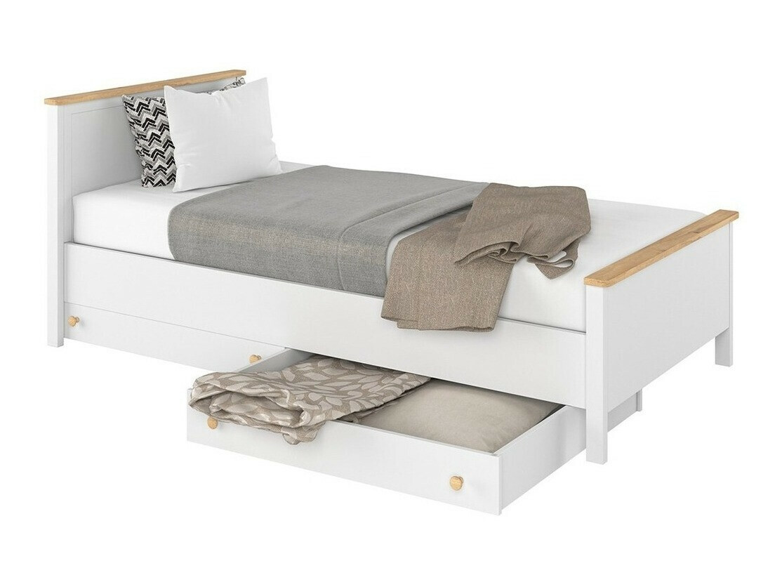 Cama Romelbo 148 (Branco + Carvalho)