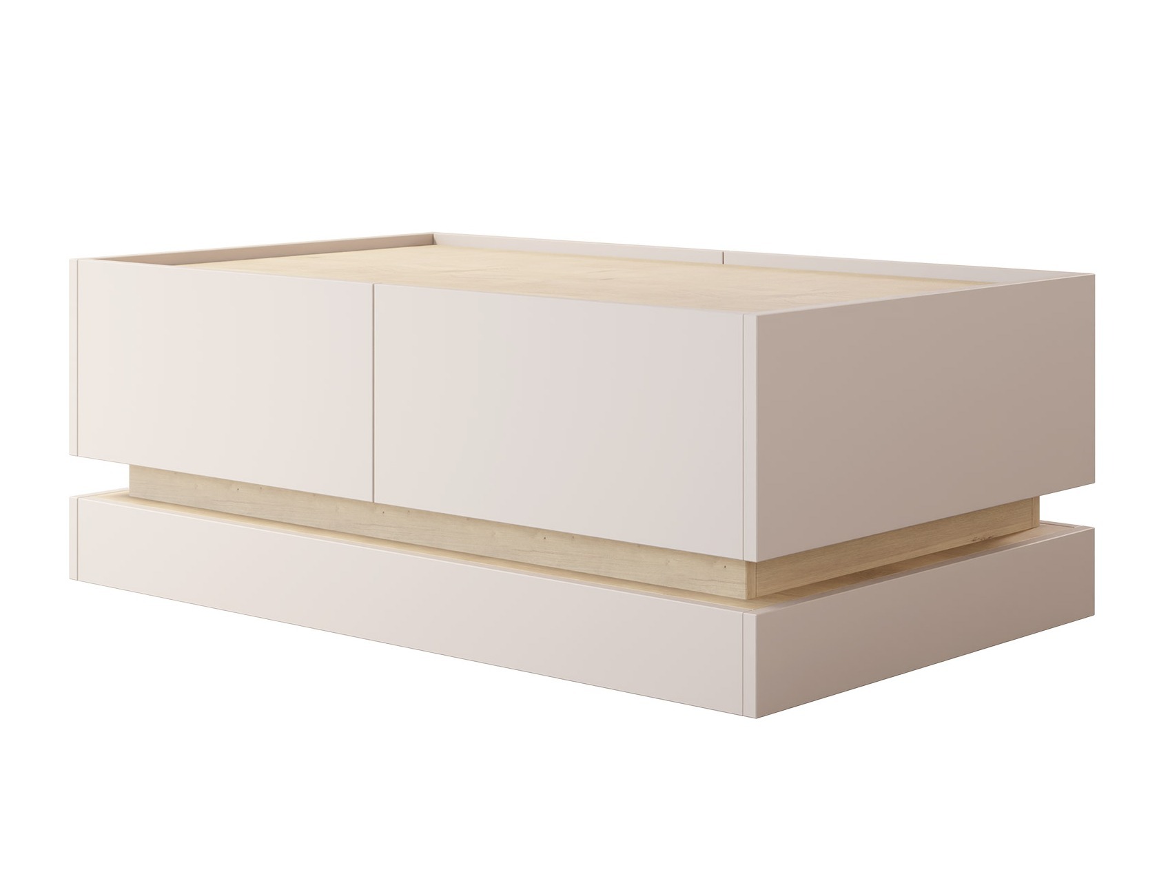 Mesa de centro Comfivo Tilia (Caxemira + Carvalho)