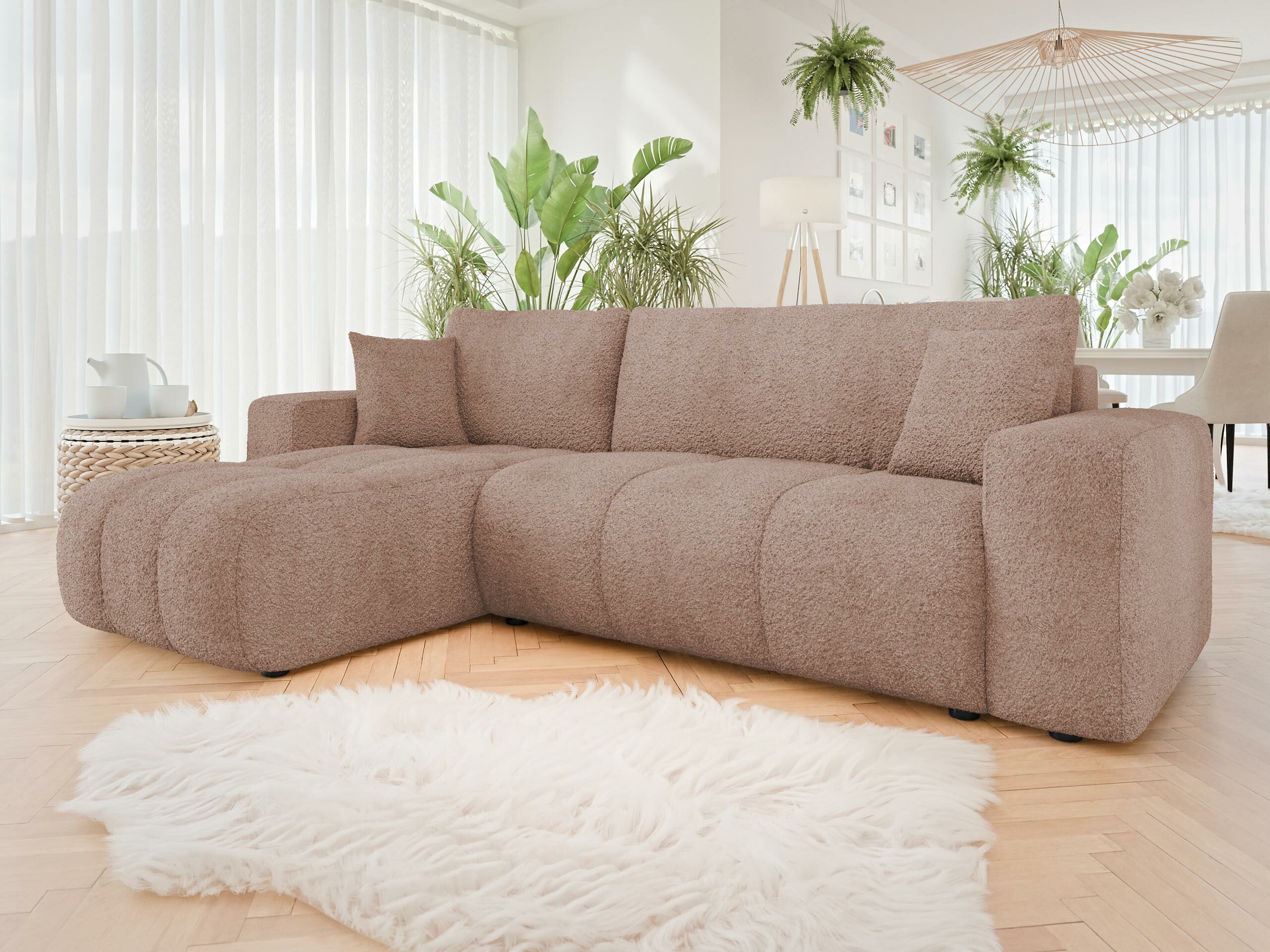 Sofá de canto Comfivo Laurus (Coral 45)