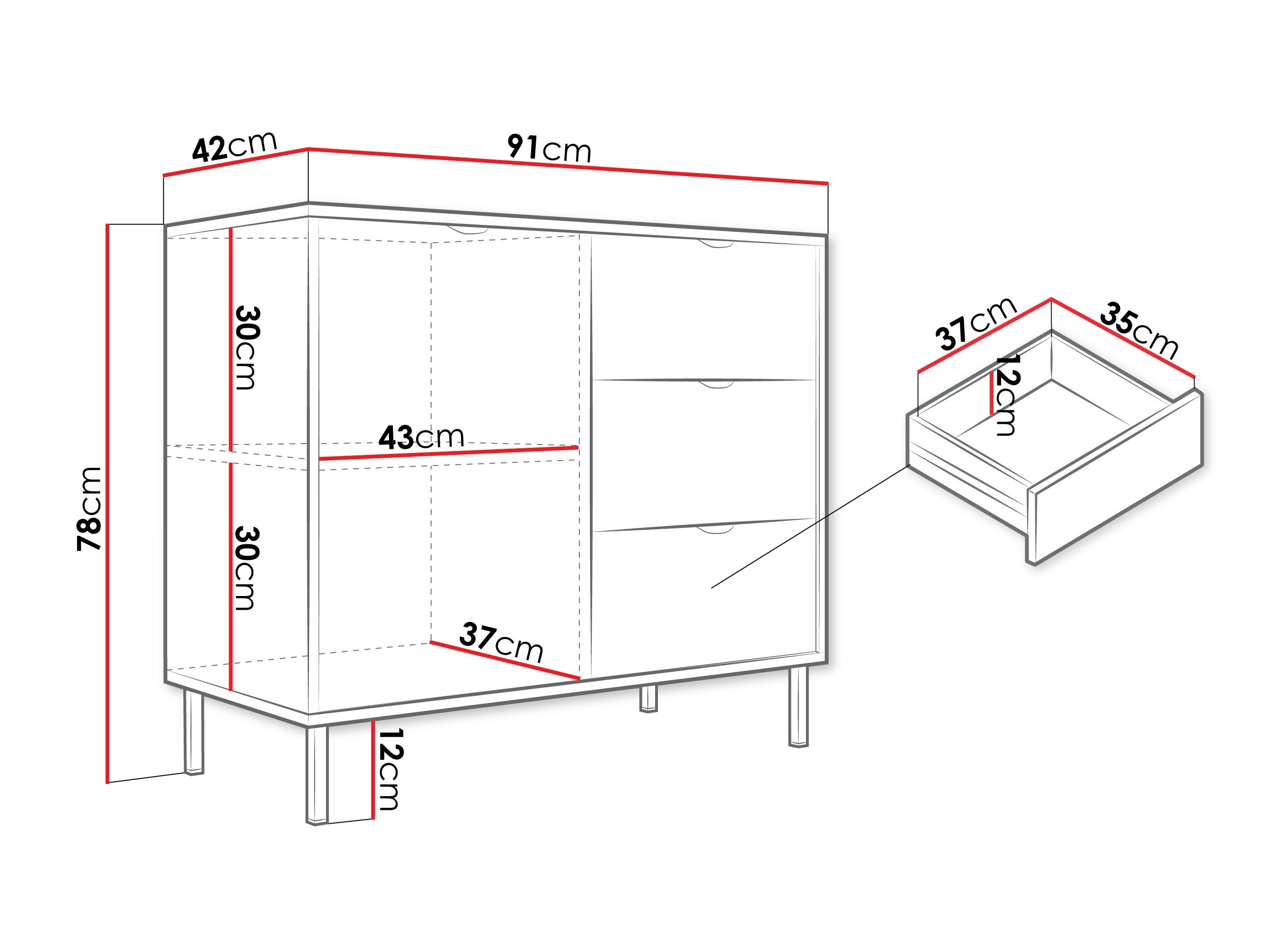 Cómoda Comfivo Elblare 100