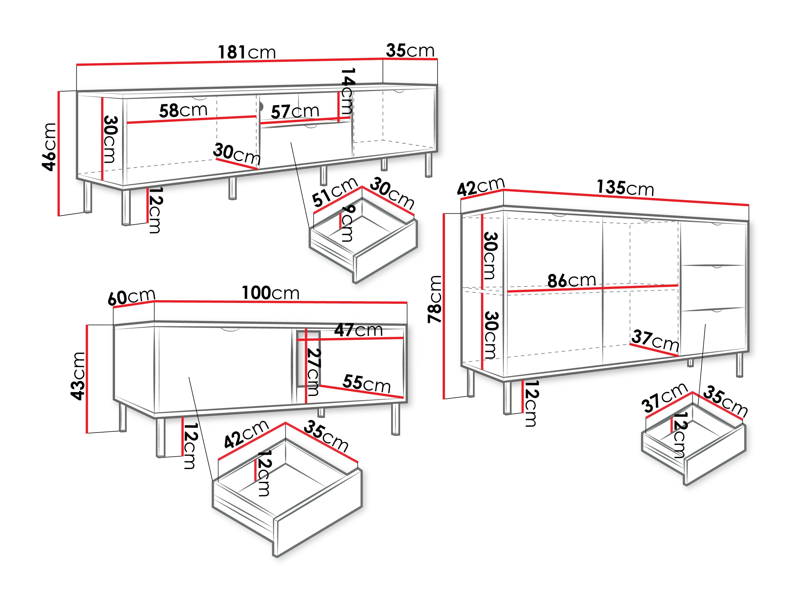 Conjunto para sala de estar Comfivo Elblare