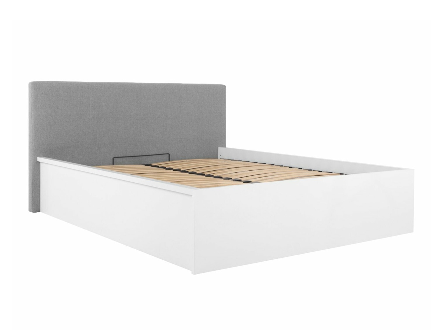 Cama Livevaro 123 (Branco brilhante + Cinzento)