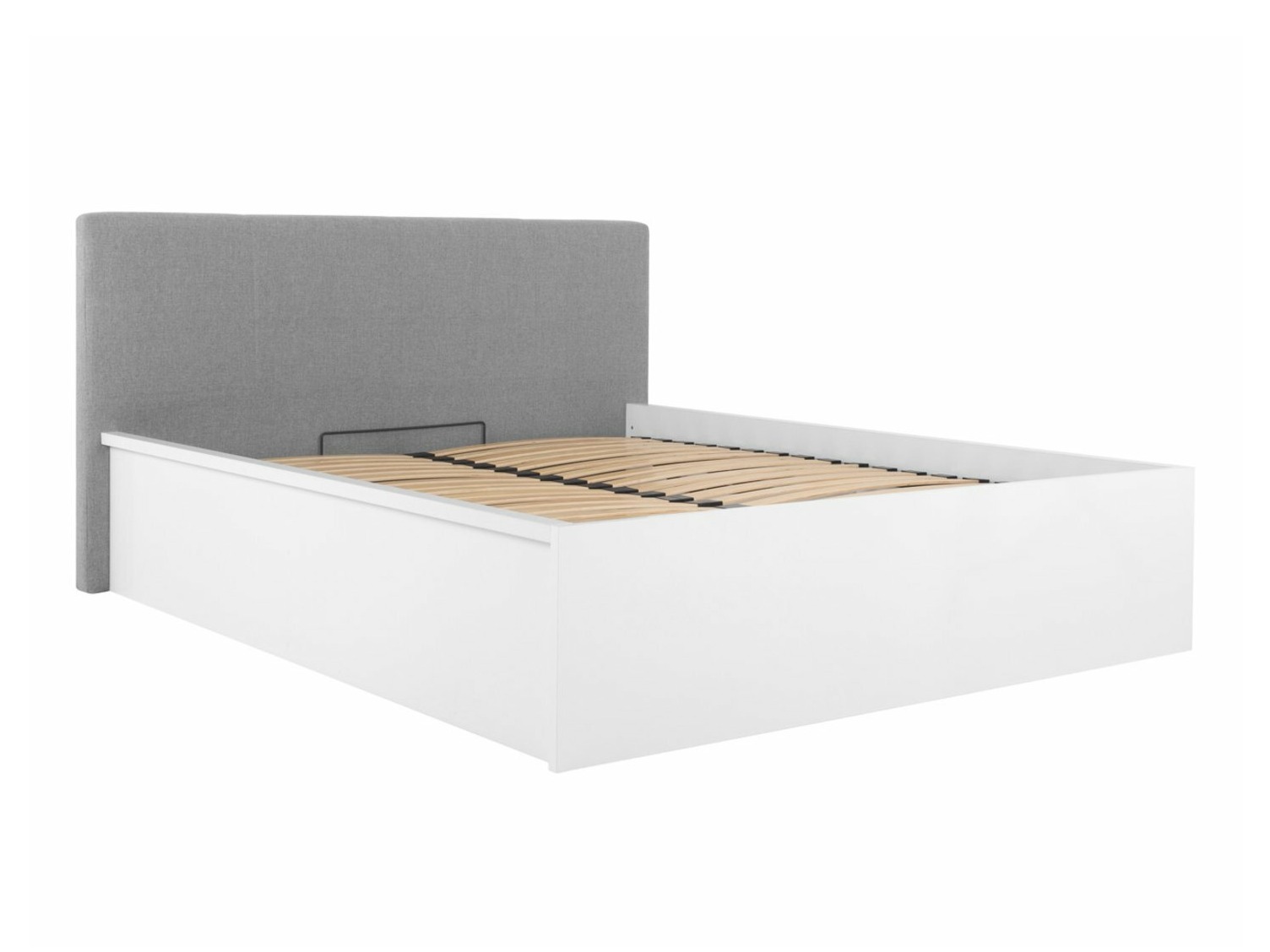 Cama Livevaro 123 (Branco brilhante + Cinzento)