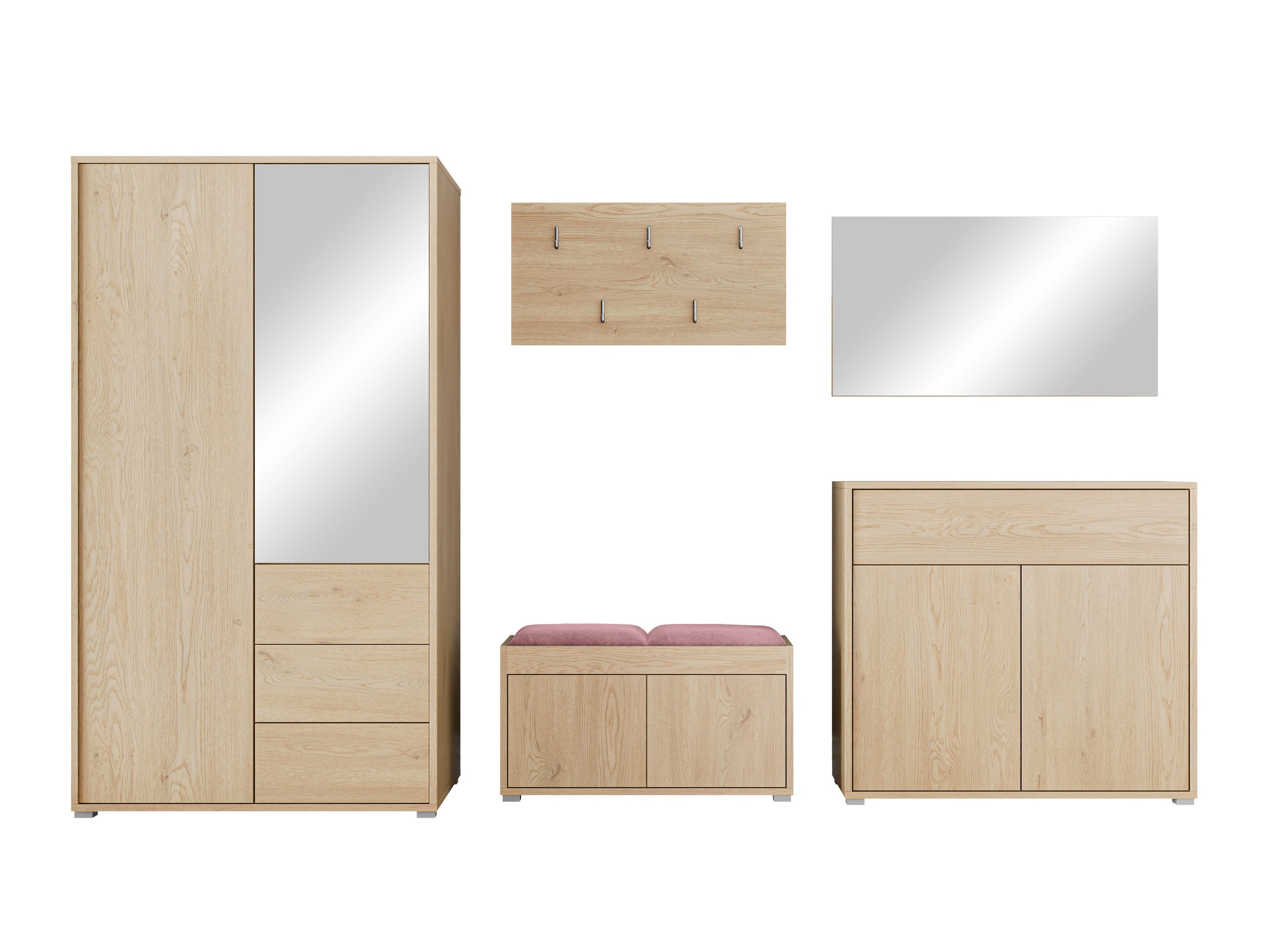 Conjunto para corredor Comfivo Fersoe 118 (Carvalho)