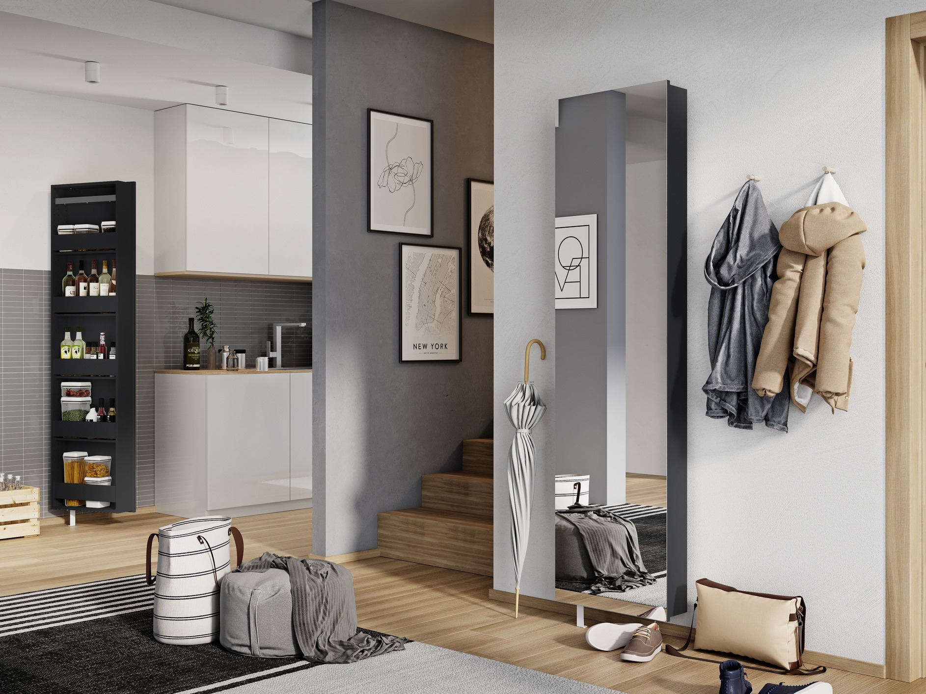 Prateleira para sapatos Sacramento 119 (Antracite)