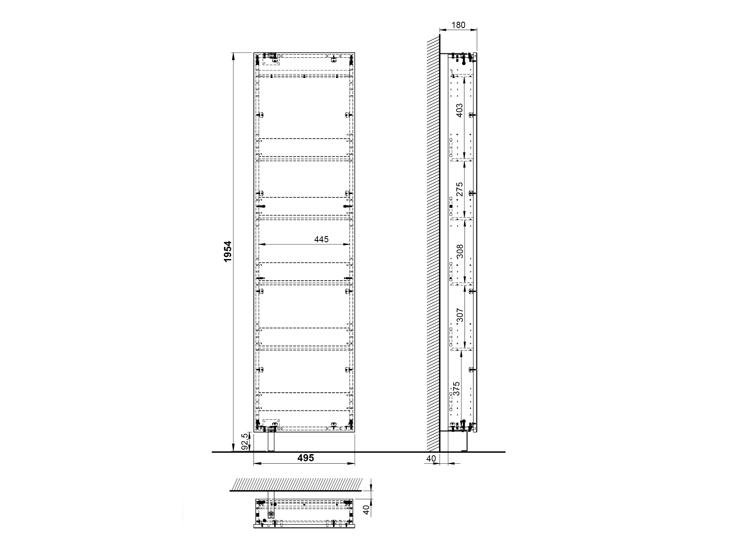 Prateleira para sapatos Sacramento 119 (Antracite)