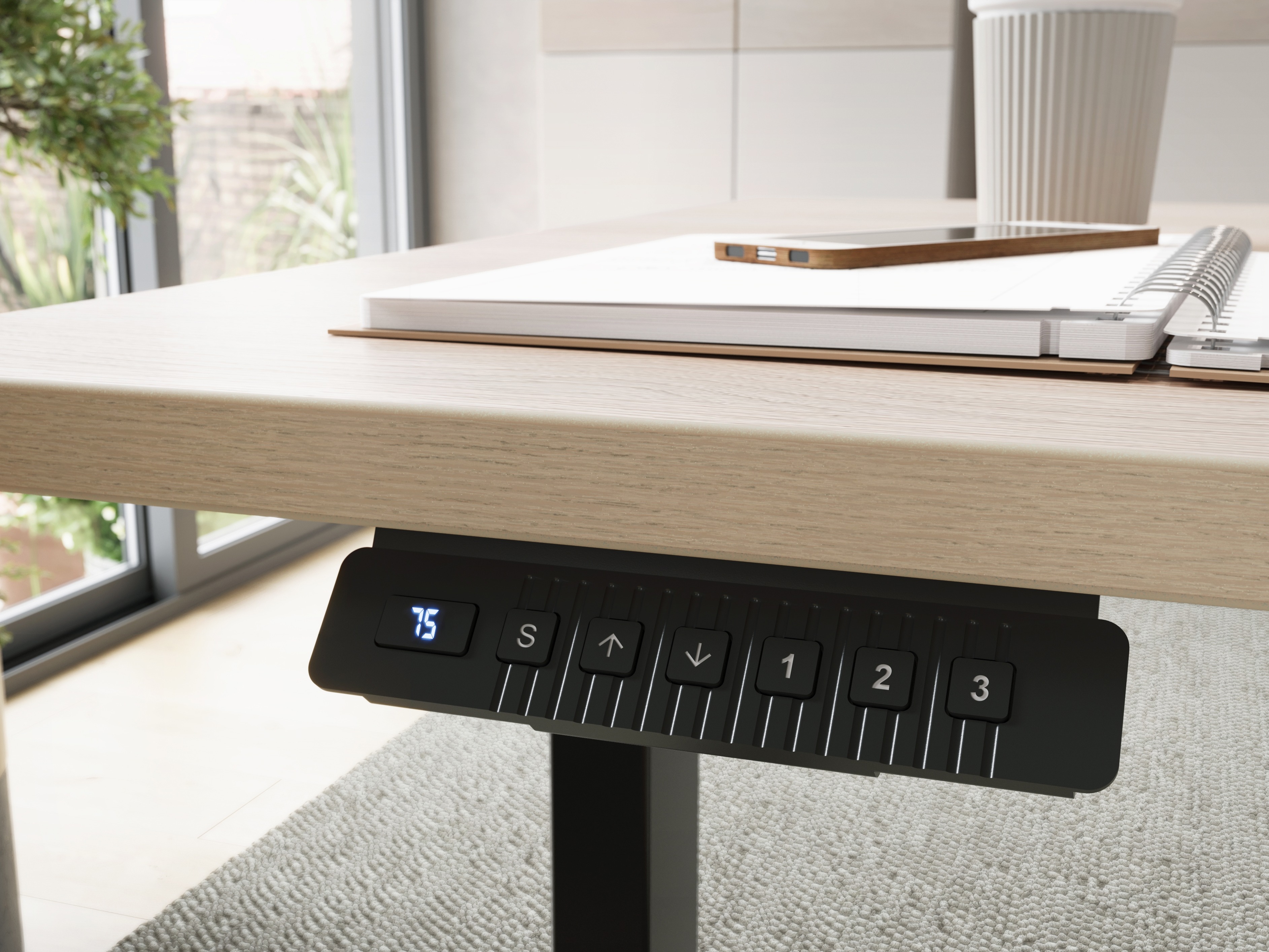 Secretária de trabalho com altura ajustável Elbcali 101