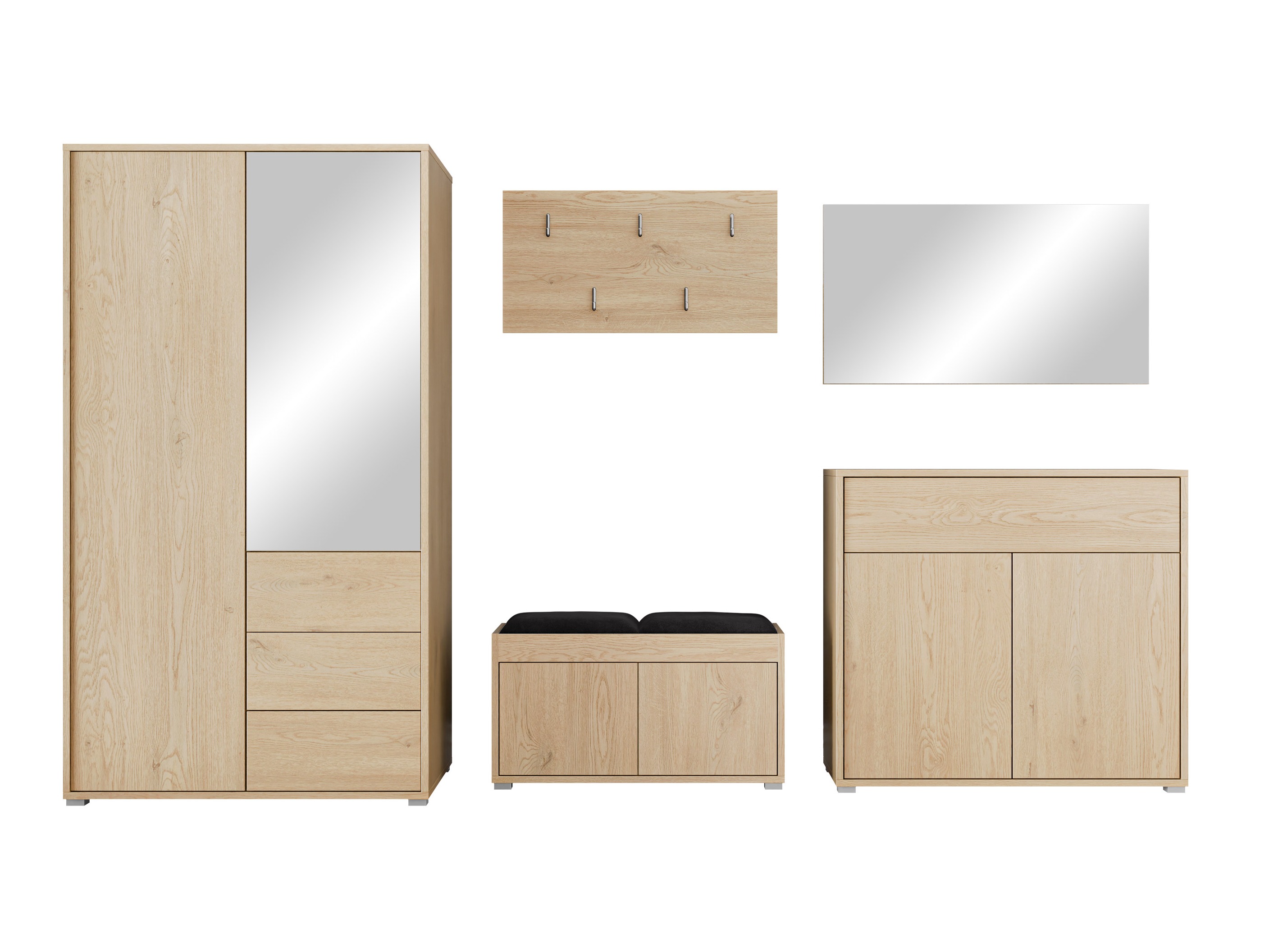 Conjunto para corredor Comfivo Fersoe 118 (Carvalho)