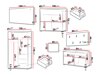 Conjunto para corredor Comfivo Fersoe 118 (Carvalho)