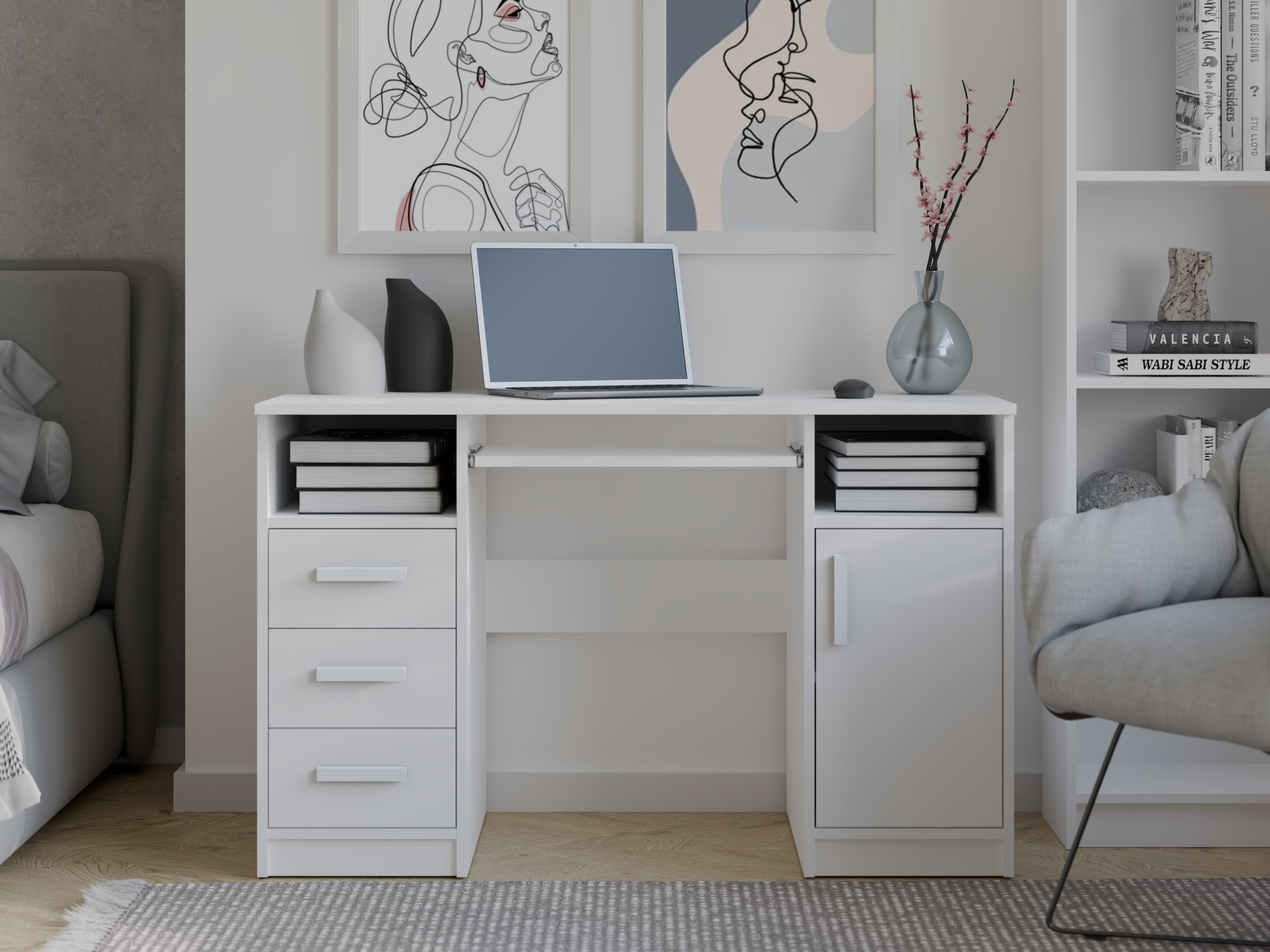 Mesa de escritório Mandeville 330 (Branco)