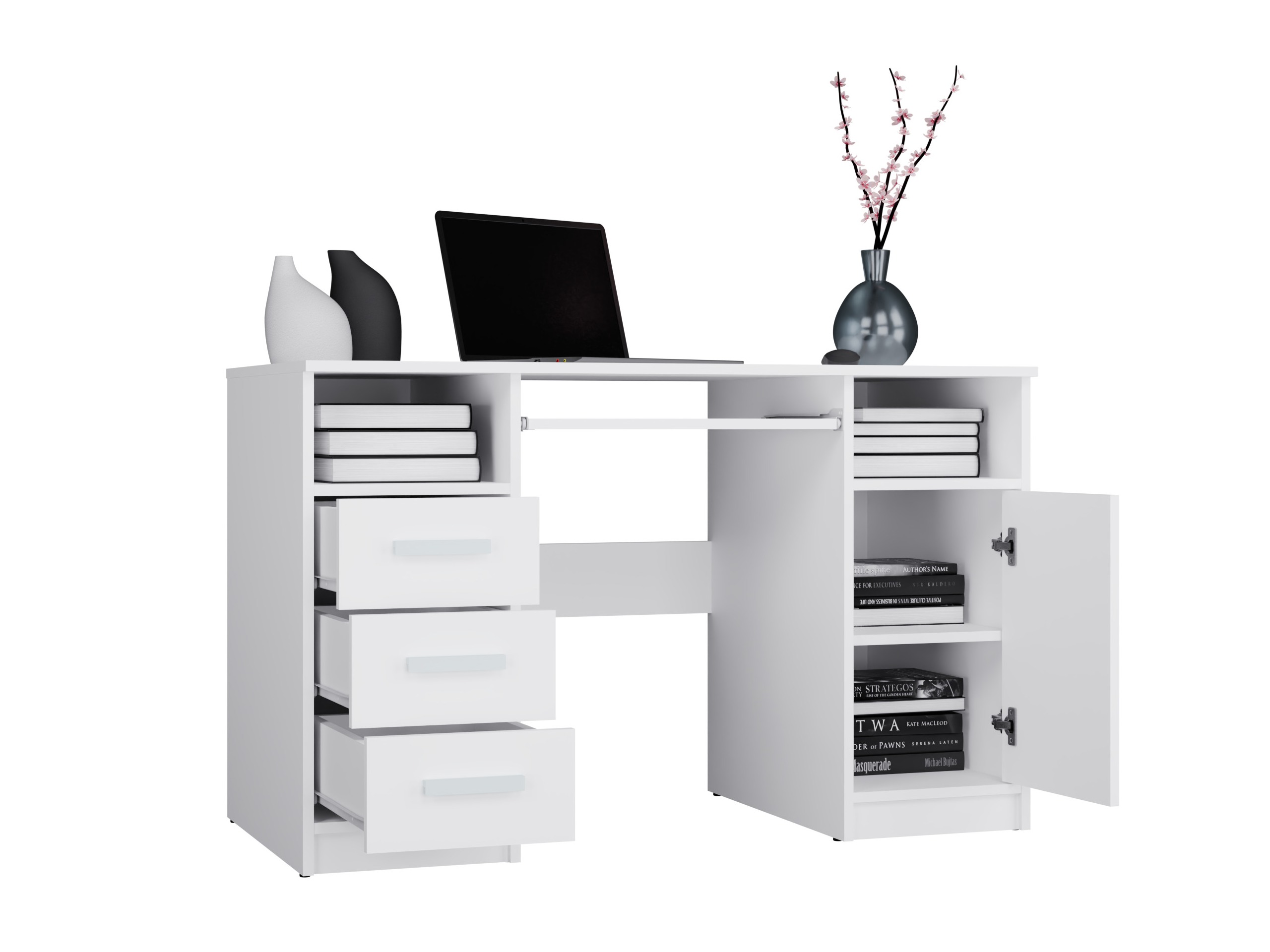 Mesa de escritório Mandeville 330 (Branco)
