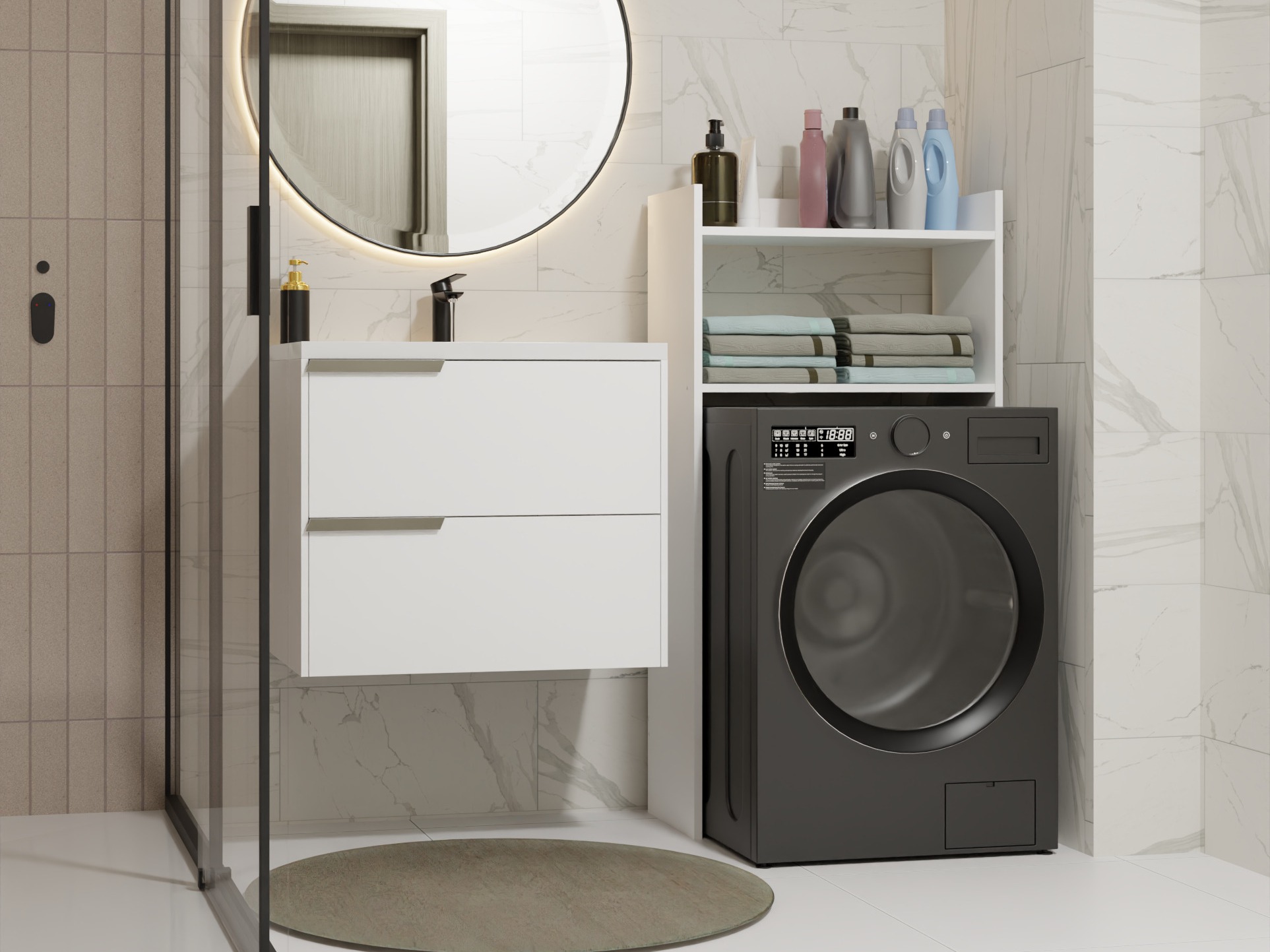 Prateleira para casa de banho Servou 103