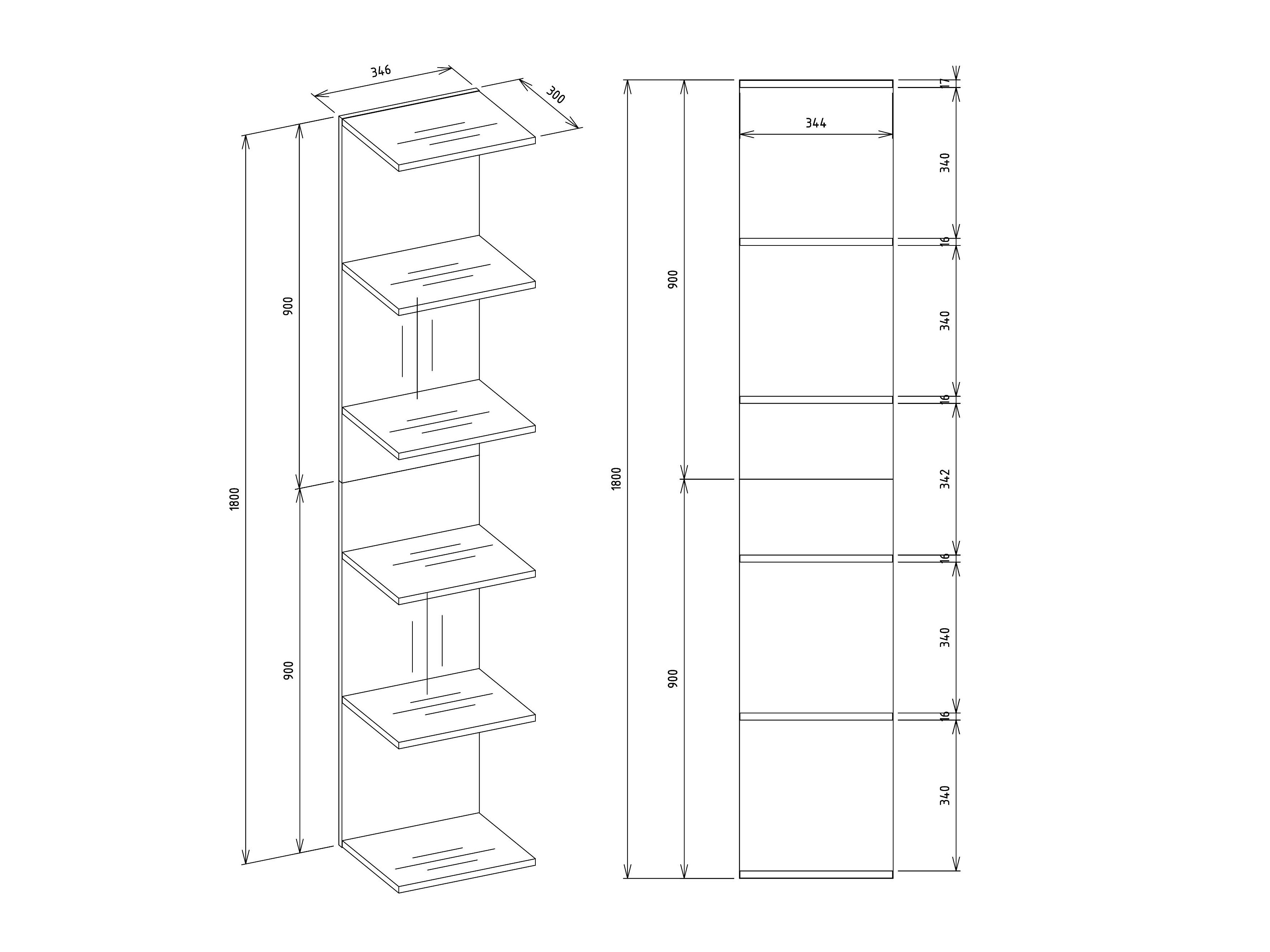 Estante Mandeville 333