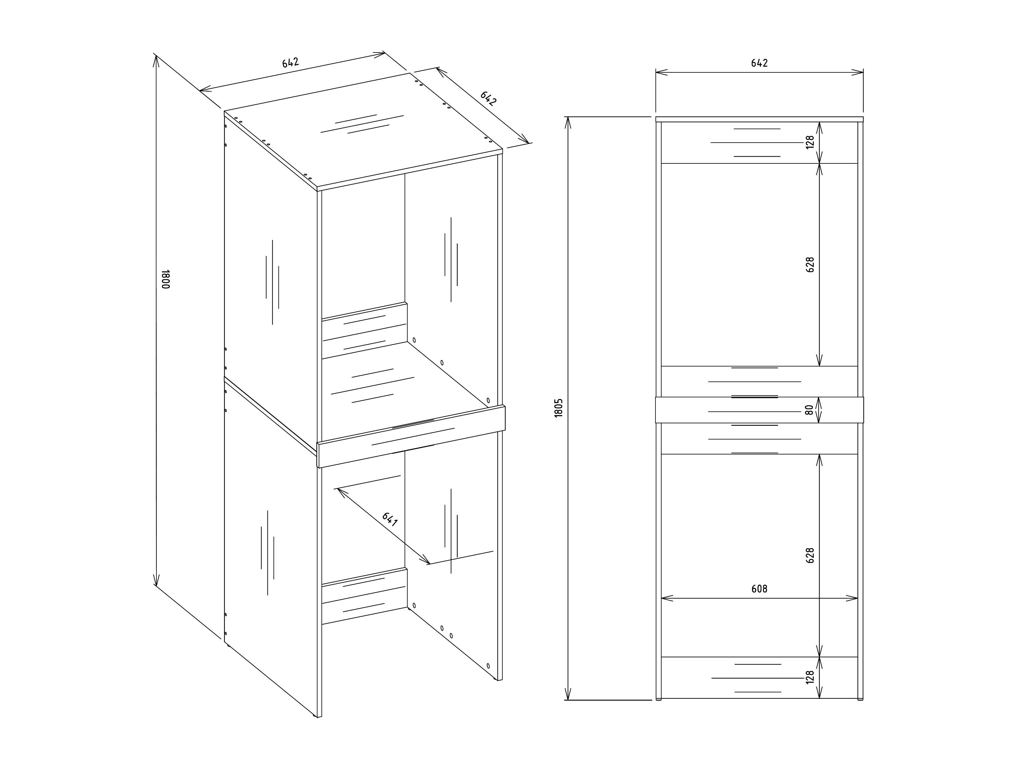 Prateleira para casa de banho Balelbo 108 (Branco)