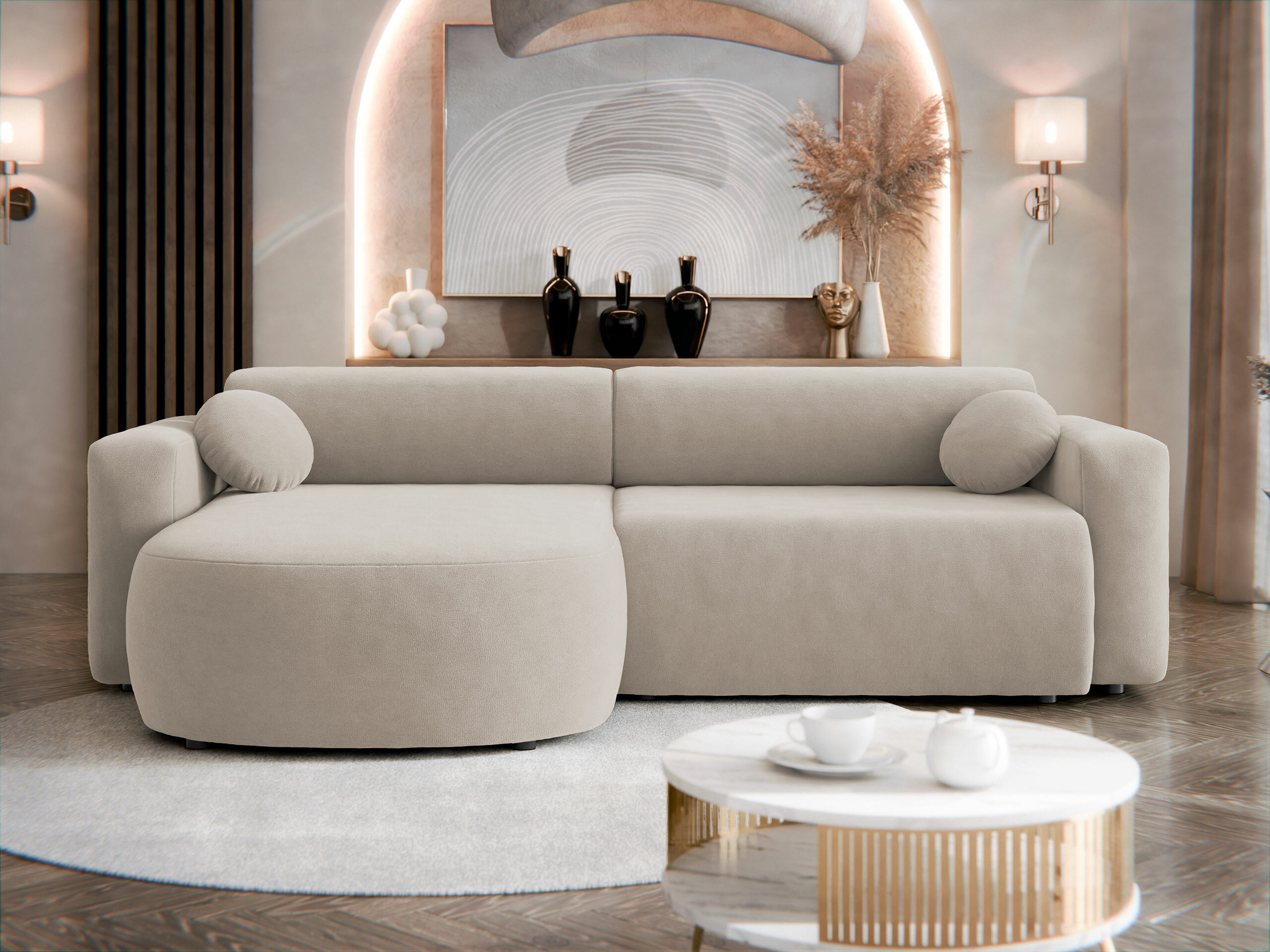 Sofá de canto Comfivo 413 (Velo 623)