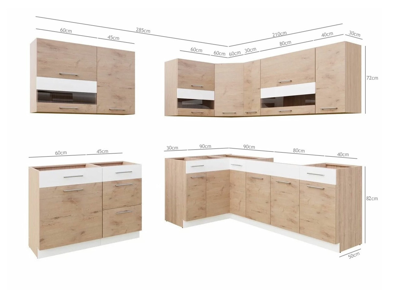Conjunto de cozinha modular Mode Beech 131