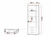 Estante Tornola 102 (Branco + Branco brilhante)