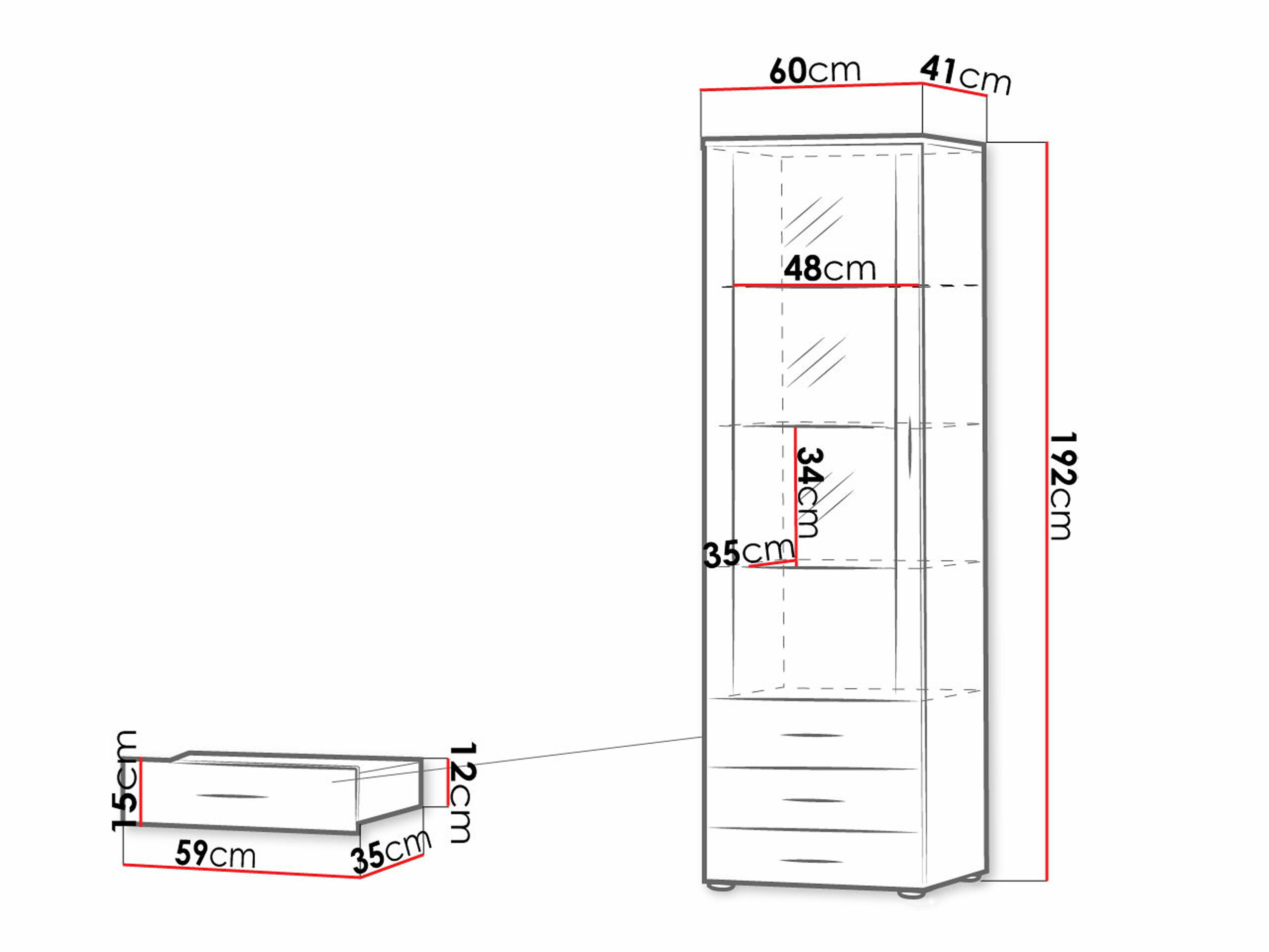 Estante Tornola 102 (Carvalho lefkas + Preto)