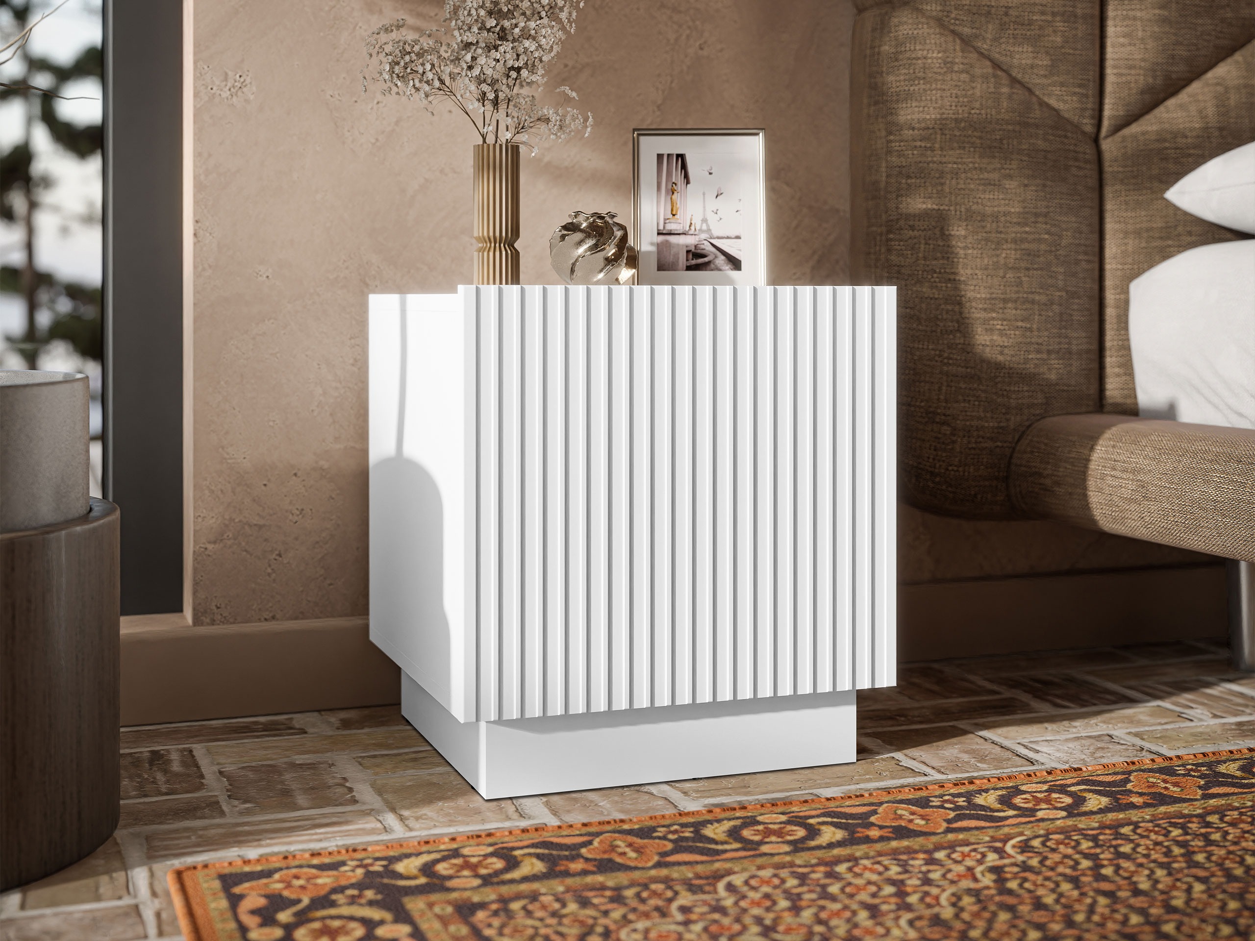 Conjunto de mesas de cabeceira Lingua (Branco)