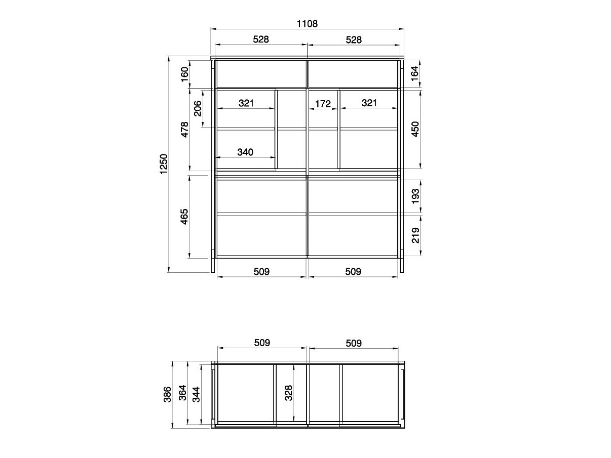 Aparador Fermaru 106 (Verde empoeirado + Carvalho)