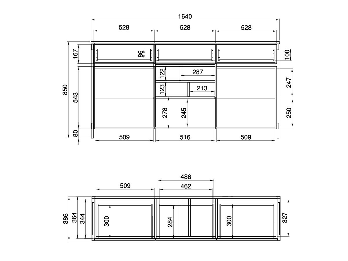Cómoda Fermaru 104 (Branco + Carvalho)