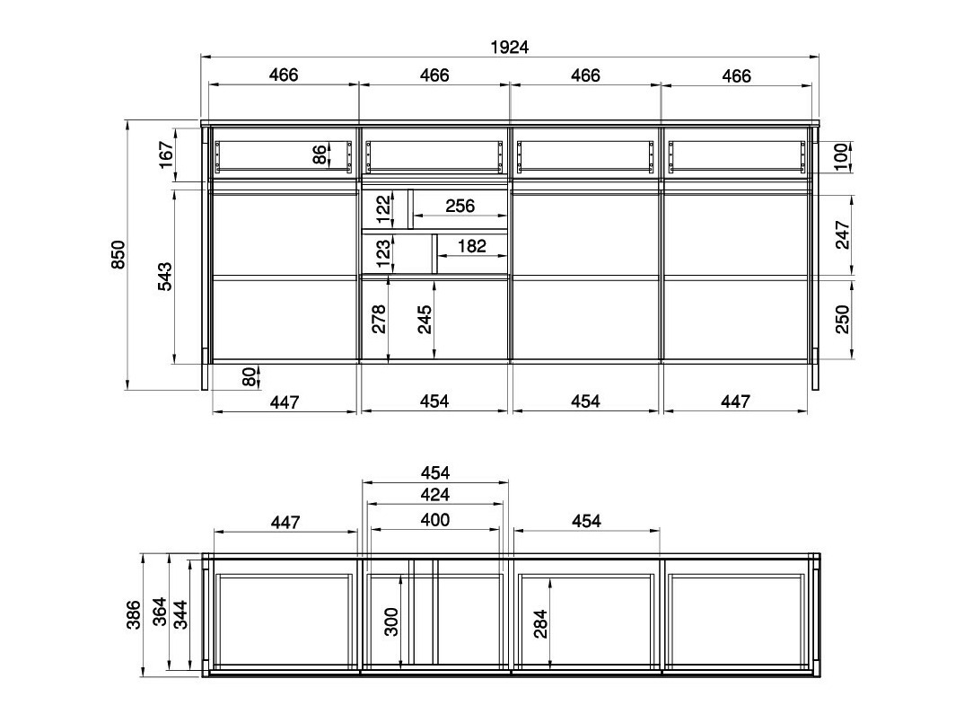 Cómoda Fermaru 105 (Branco + Carvalho)