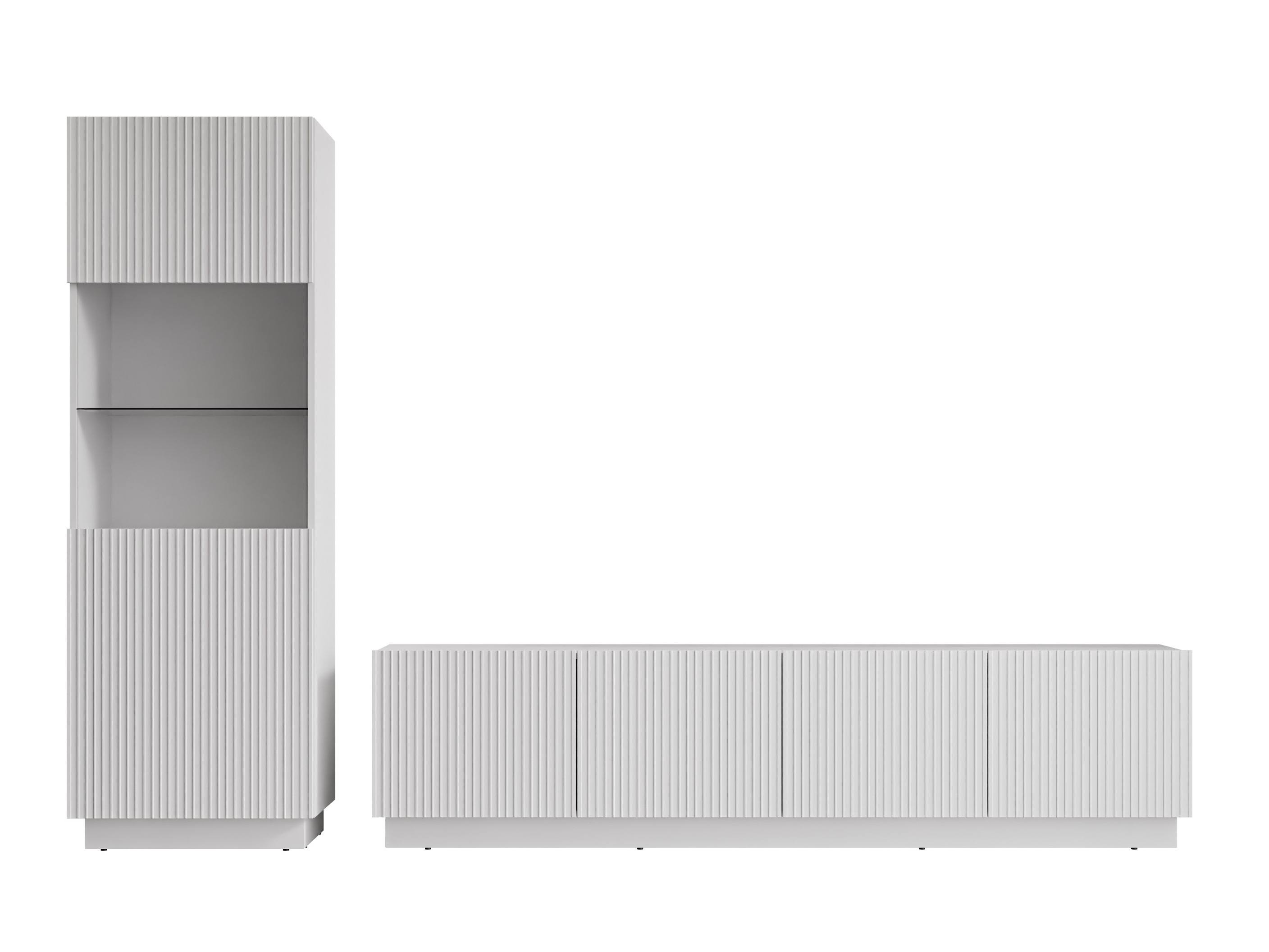 Conjunto para sala de estar Lauror (Branco)