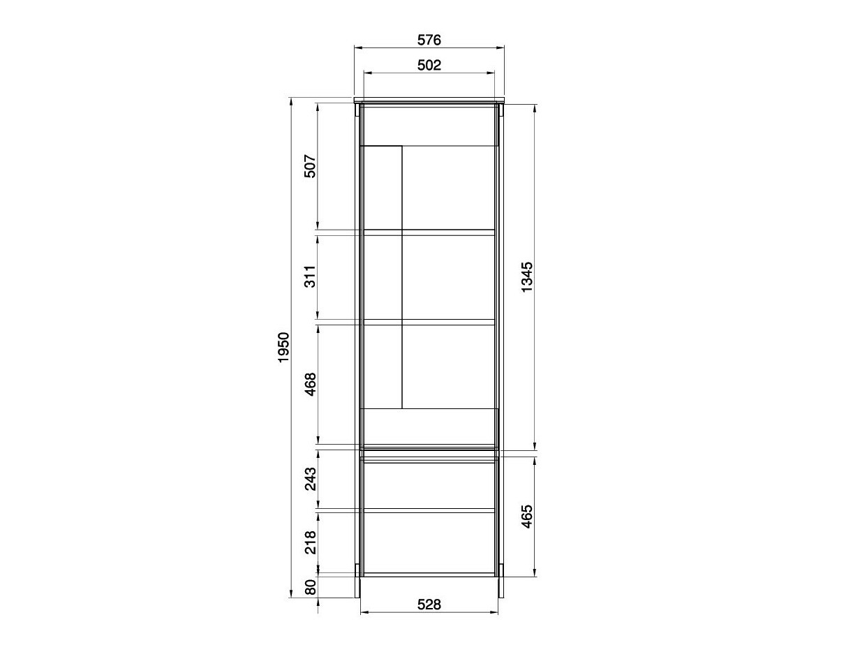 Estante Fermaru 101 (Verde empoeirado + Carvalho)