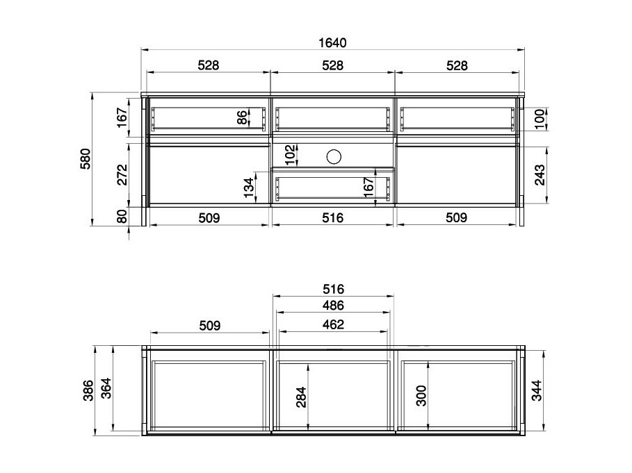 Móvel de TV Fermaru 102 (Verde empoeirado + Carvalho)