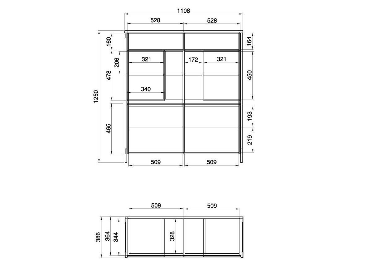 Conjunto para sala de estar Fermaru 112 (Branco + Carvalho)