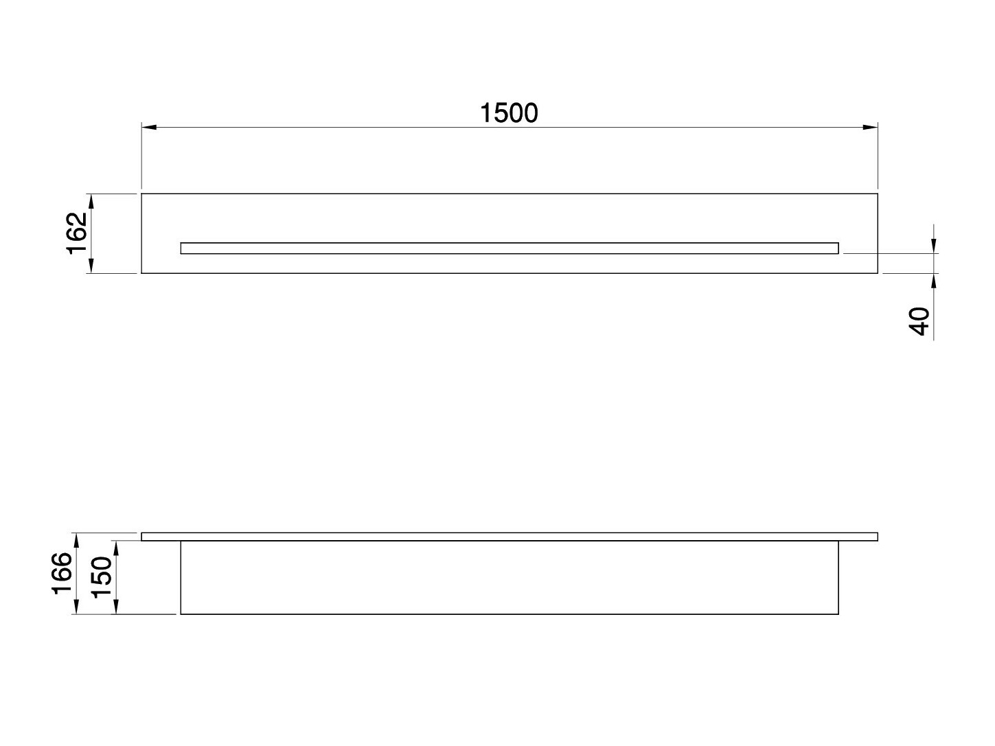Estante de parede Fermaru 108 (Branco + Carvalho)
