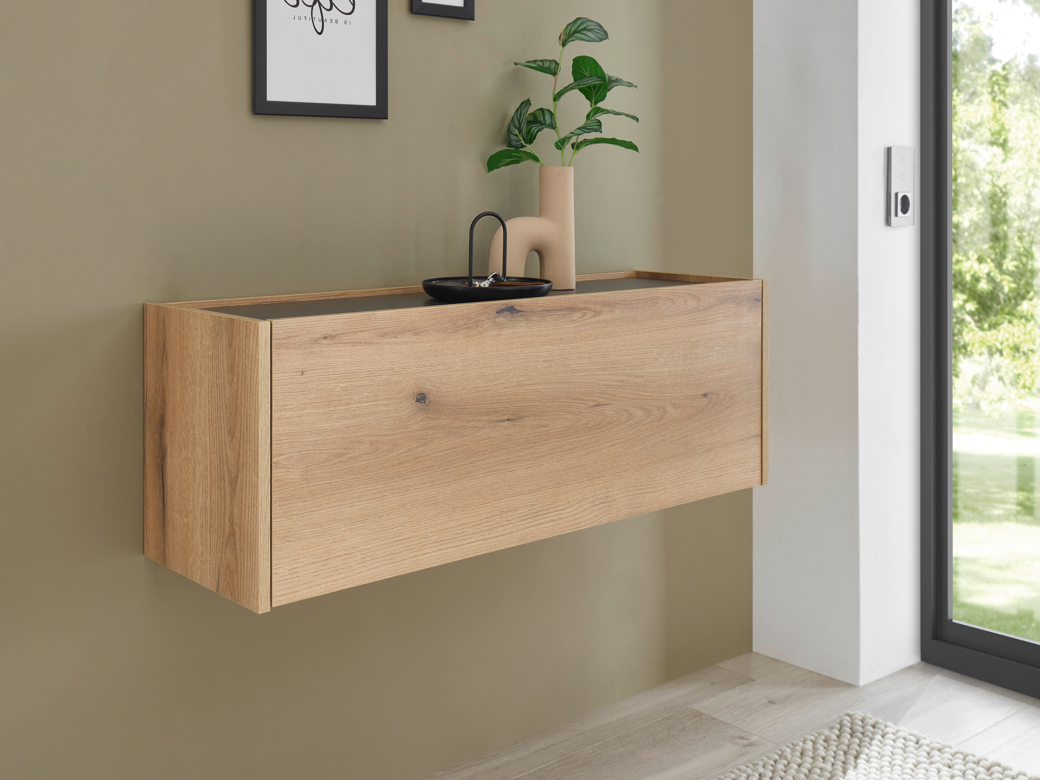 Armário suspenso Elbsori 109 (Carvalho)